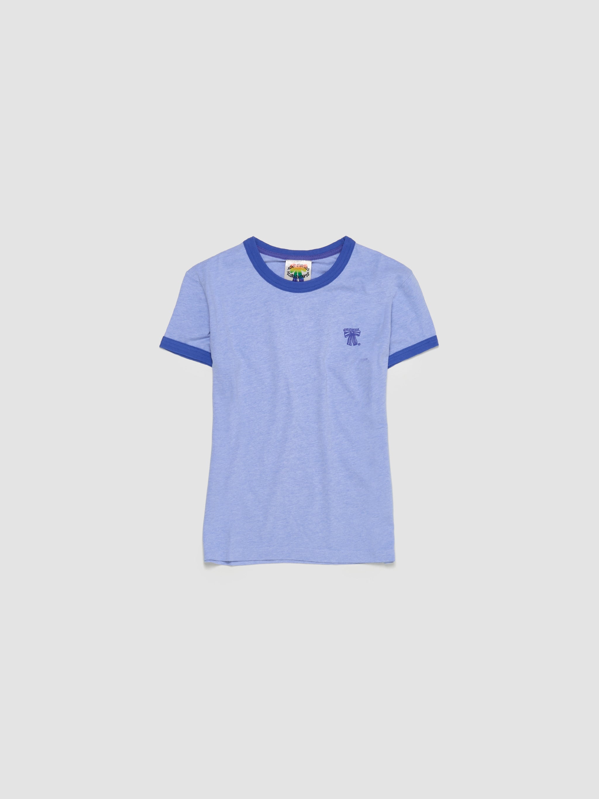 Acne Studios Bow Print T-Shirt in Faded Blue CL0281-DC2 โ Voo