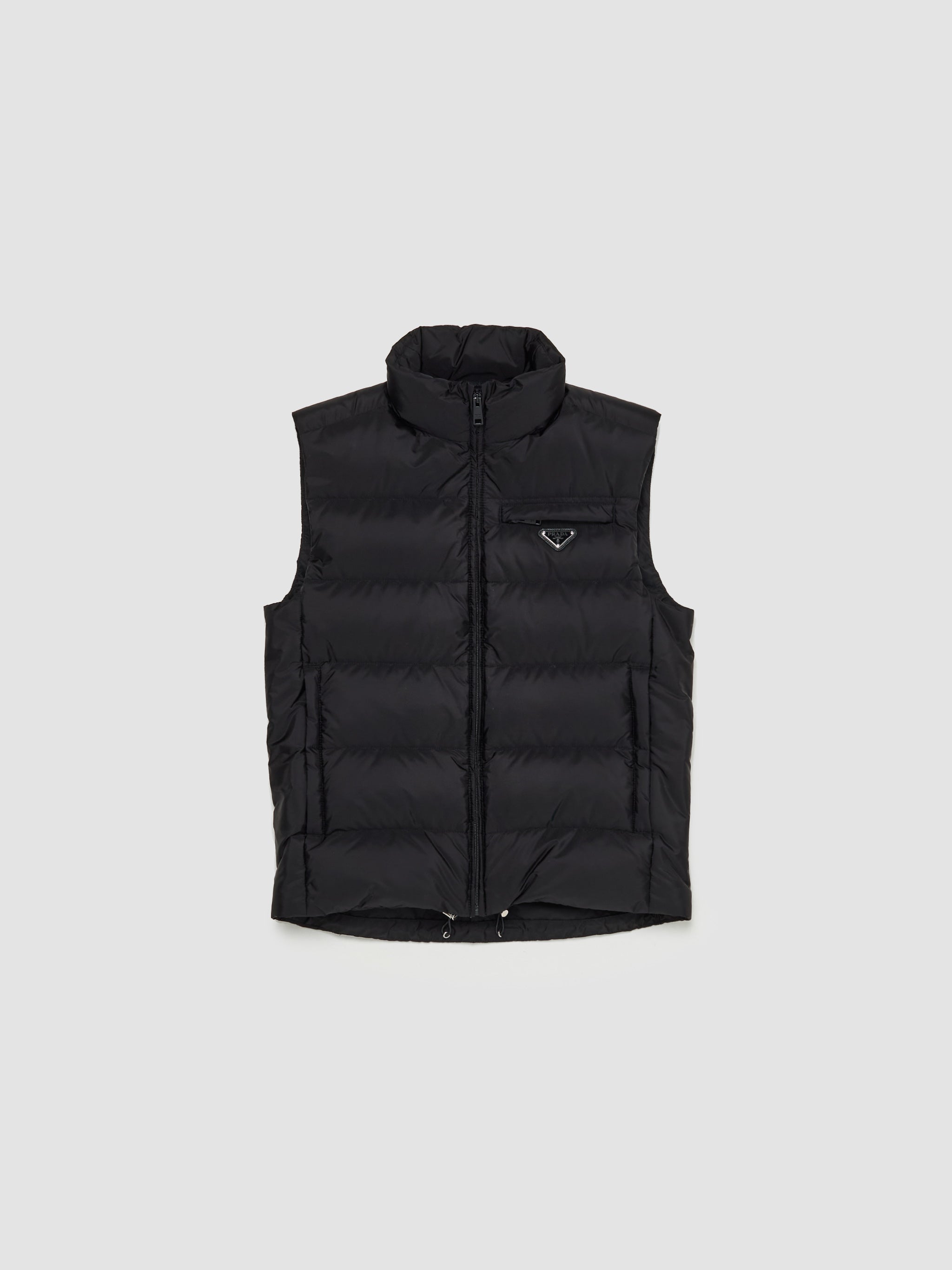 Vest Black Prada Puffer Jacket Prada Re-Nylon Down Vest In Black