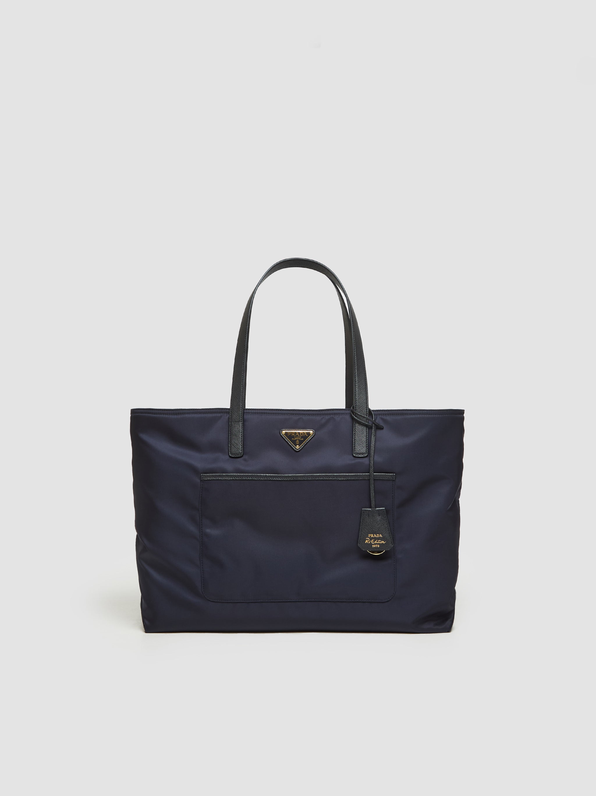 Prada - Re-Edition 1978 Large Tote Bag in Re-Nylon and Saffiano