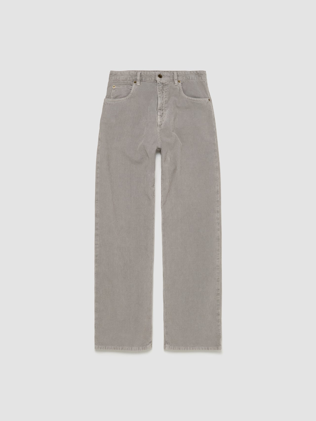 Garment-Dyed Corduroy Pants in Granite Gray