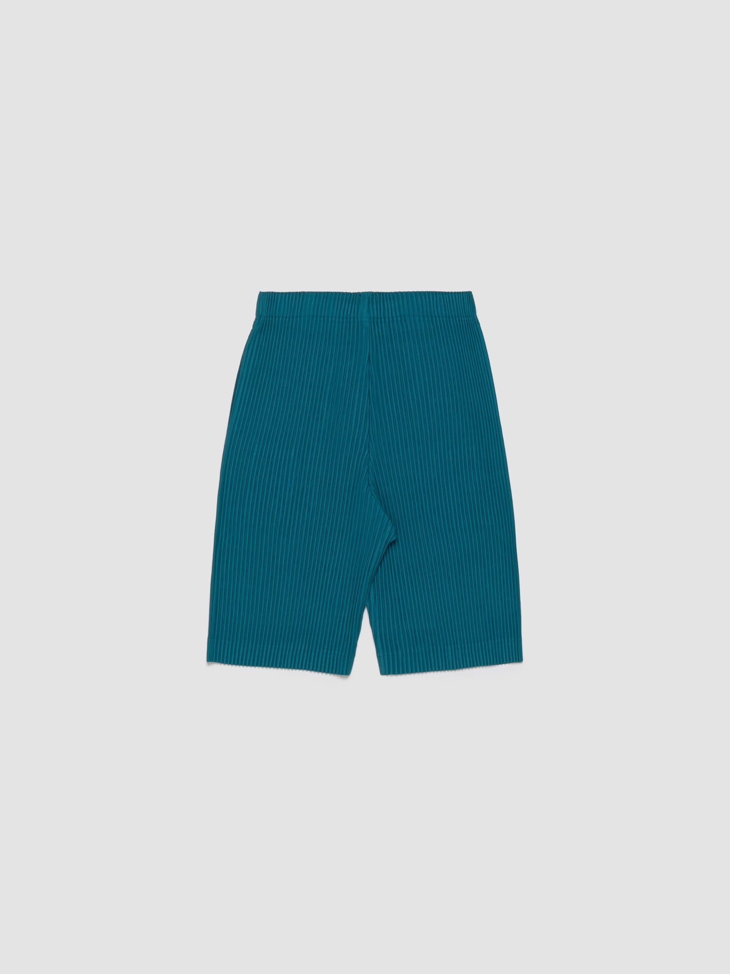Pleated Shorts in Teal Green