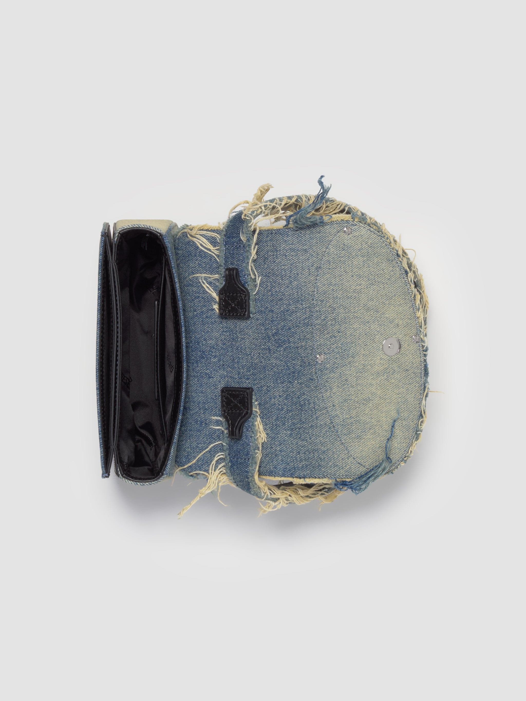 1Dr Shoulder Bag in Medium Blue Denim