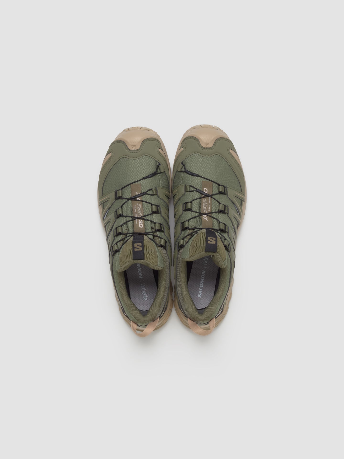XA PRO 3D GTX Sneaker in Deep Lichen Green & White Pepper