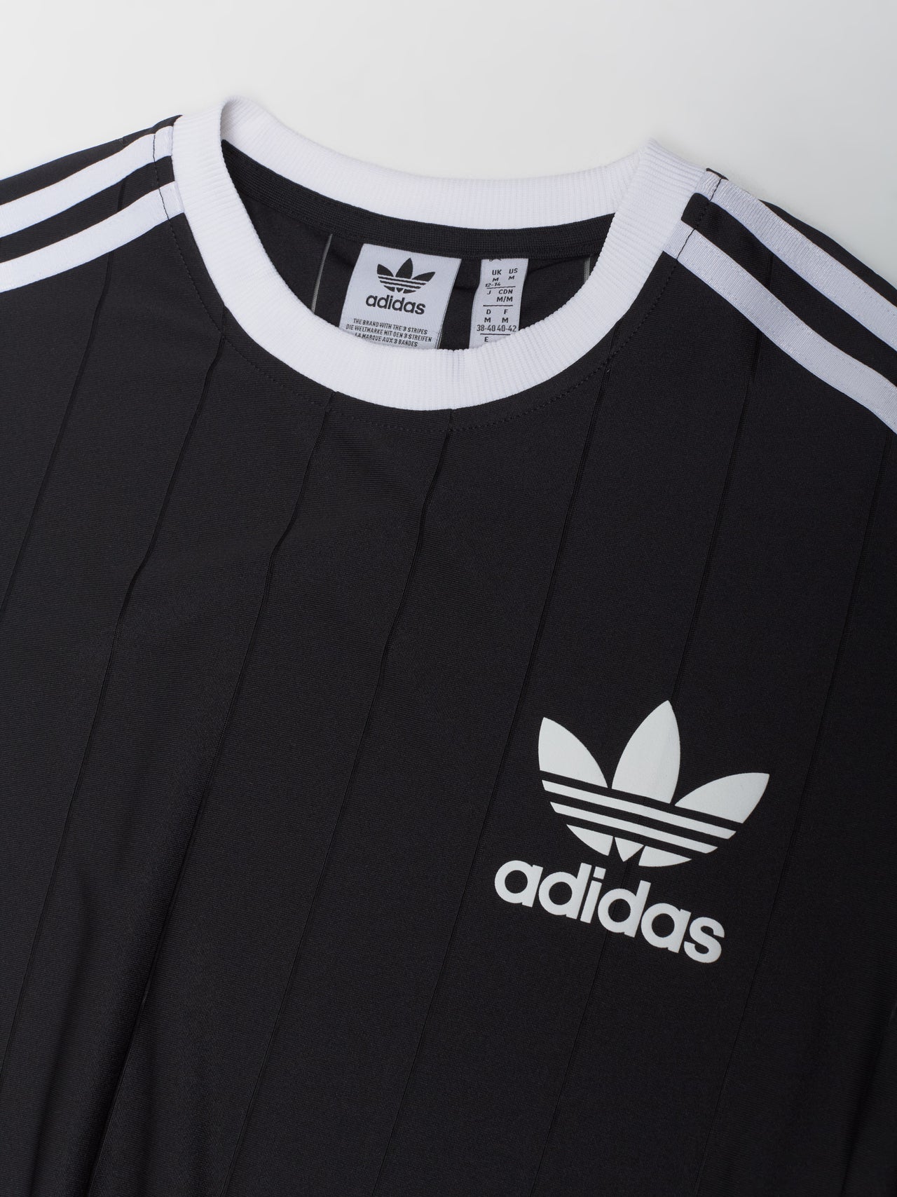 3-Stripes Pinstripe T-Shirt in Black