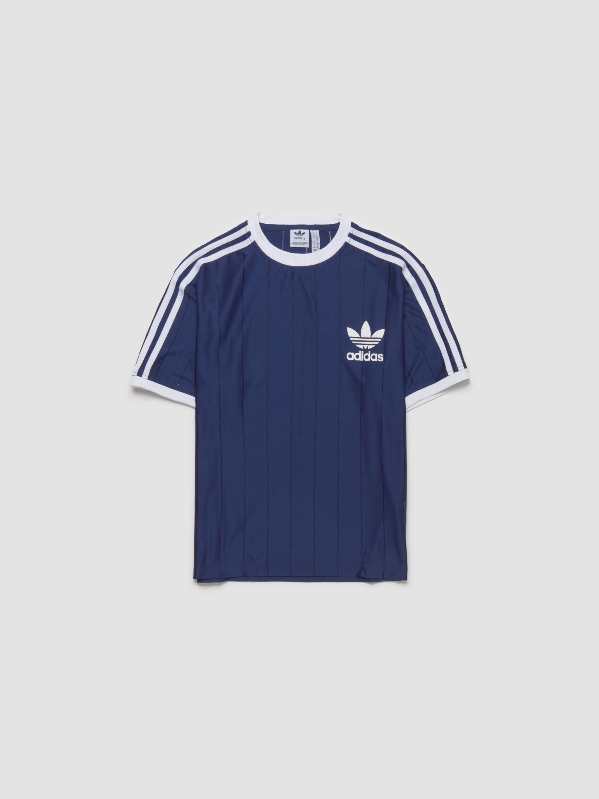 Tennis Shirts Adidas Streifen Shirt Adidas 3-Stripes Pinstripe T