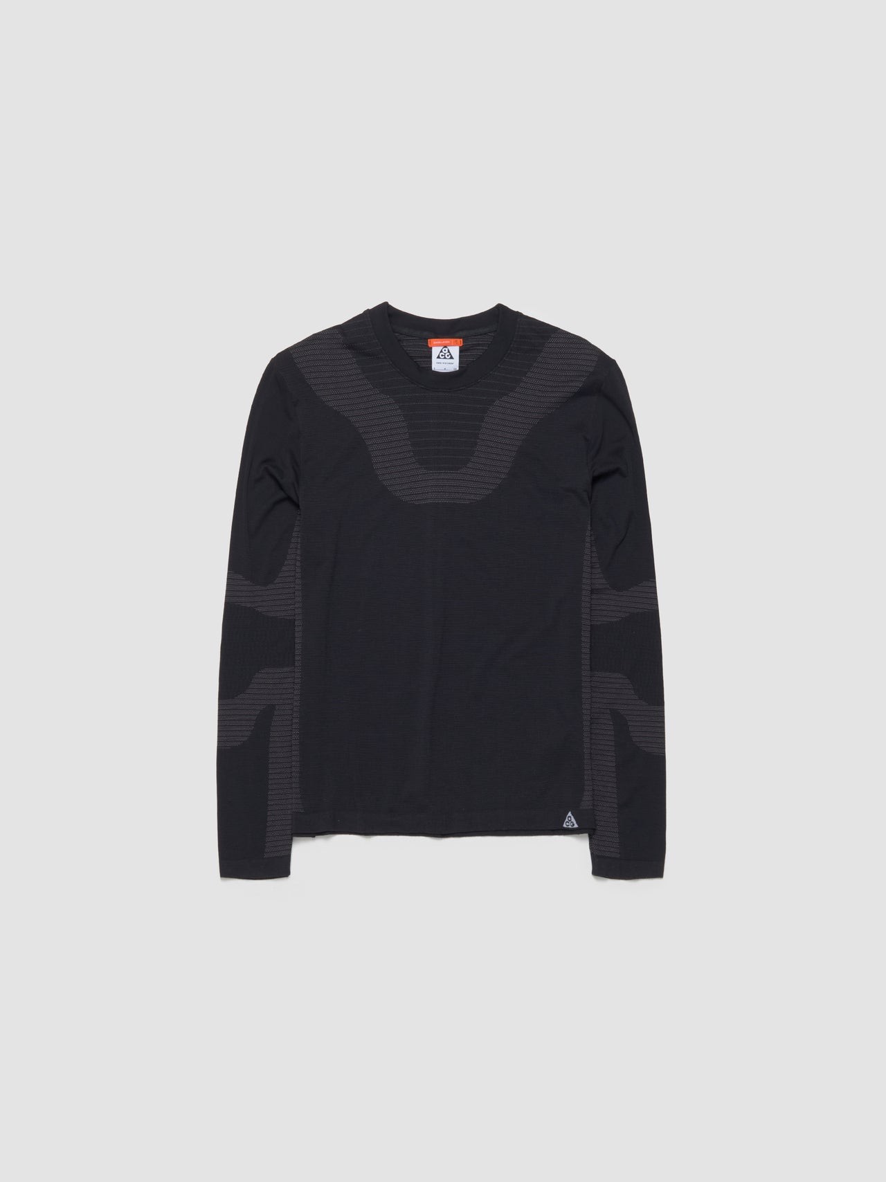 Men's Delta River Longsleeve T-Shirt in Black & Cool Grey