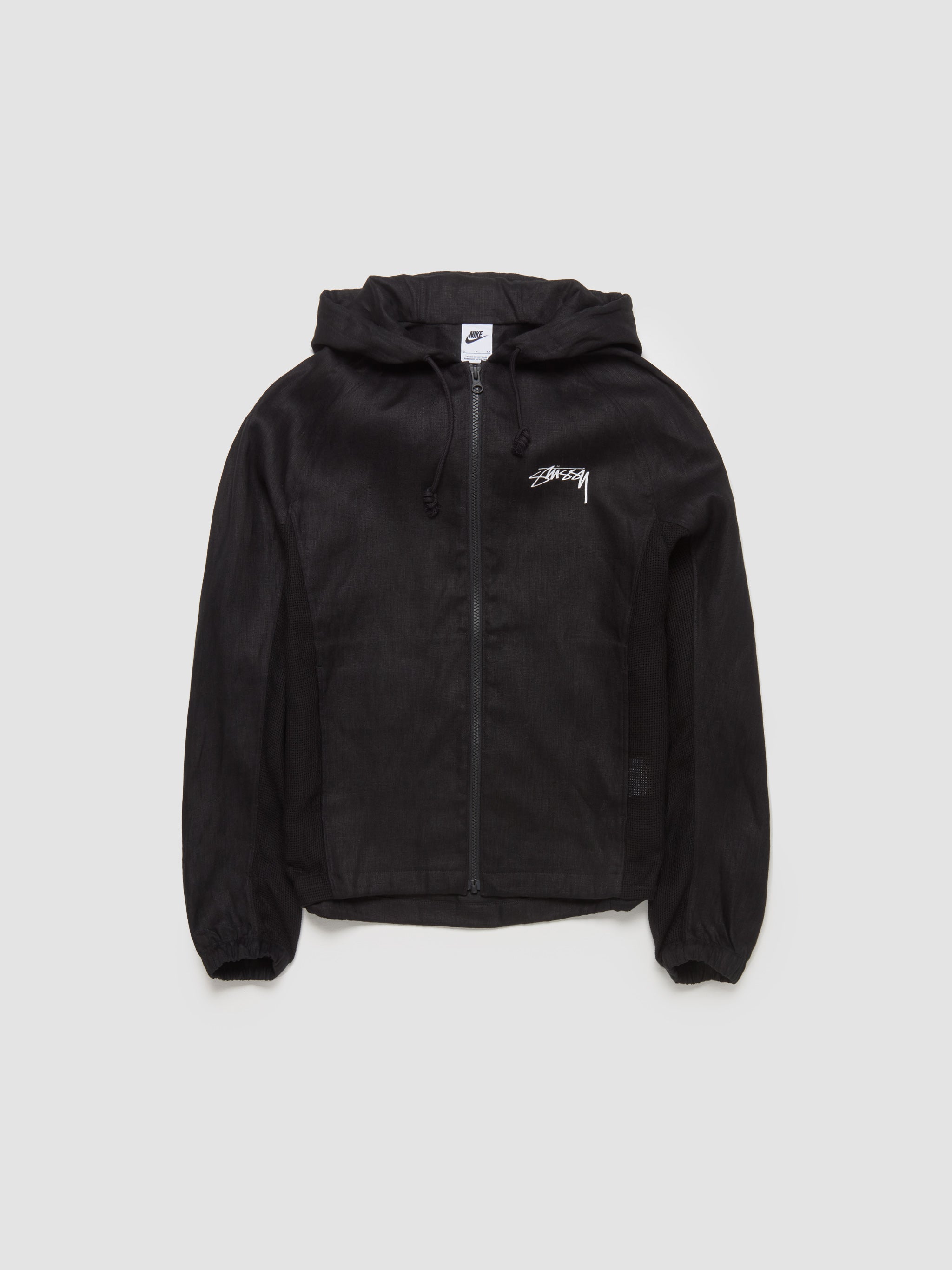 Nike x Stussy Linen Shell Jacket in Black FZ5751 010 Voo Store