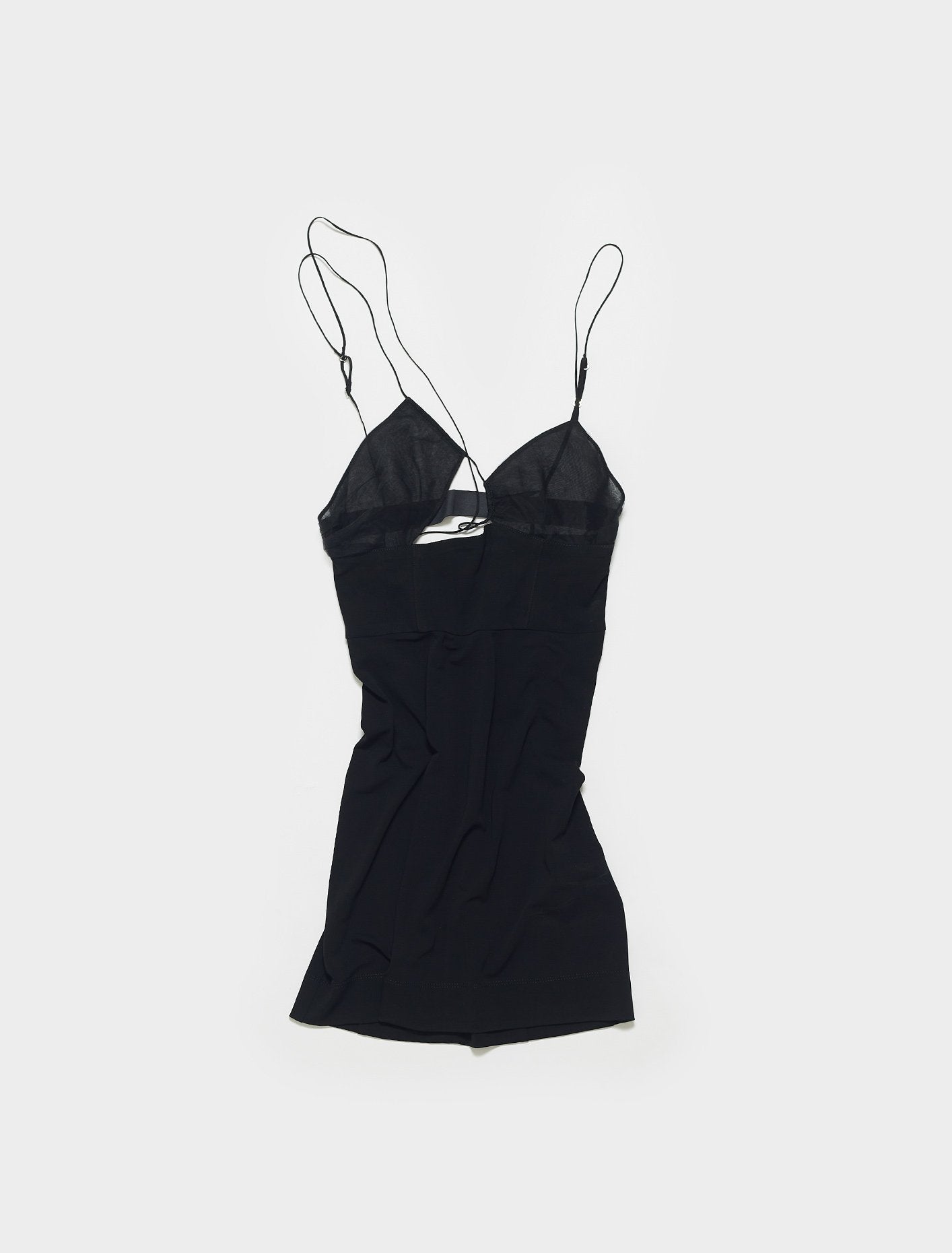 Fitted Bra Mini Dress in Black