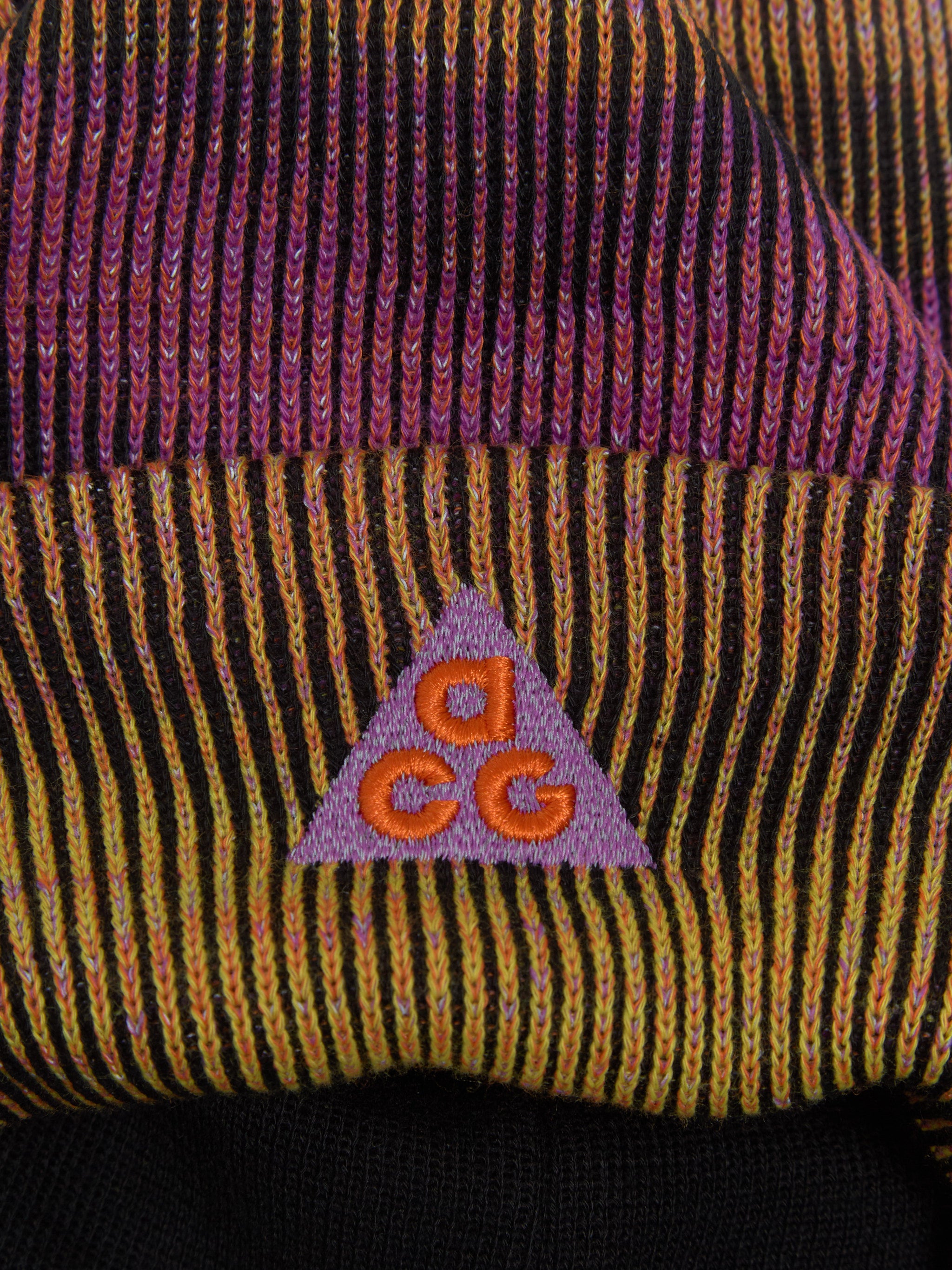 Peak Beanie in Safety Orange & Lightening