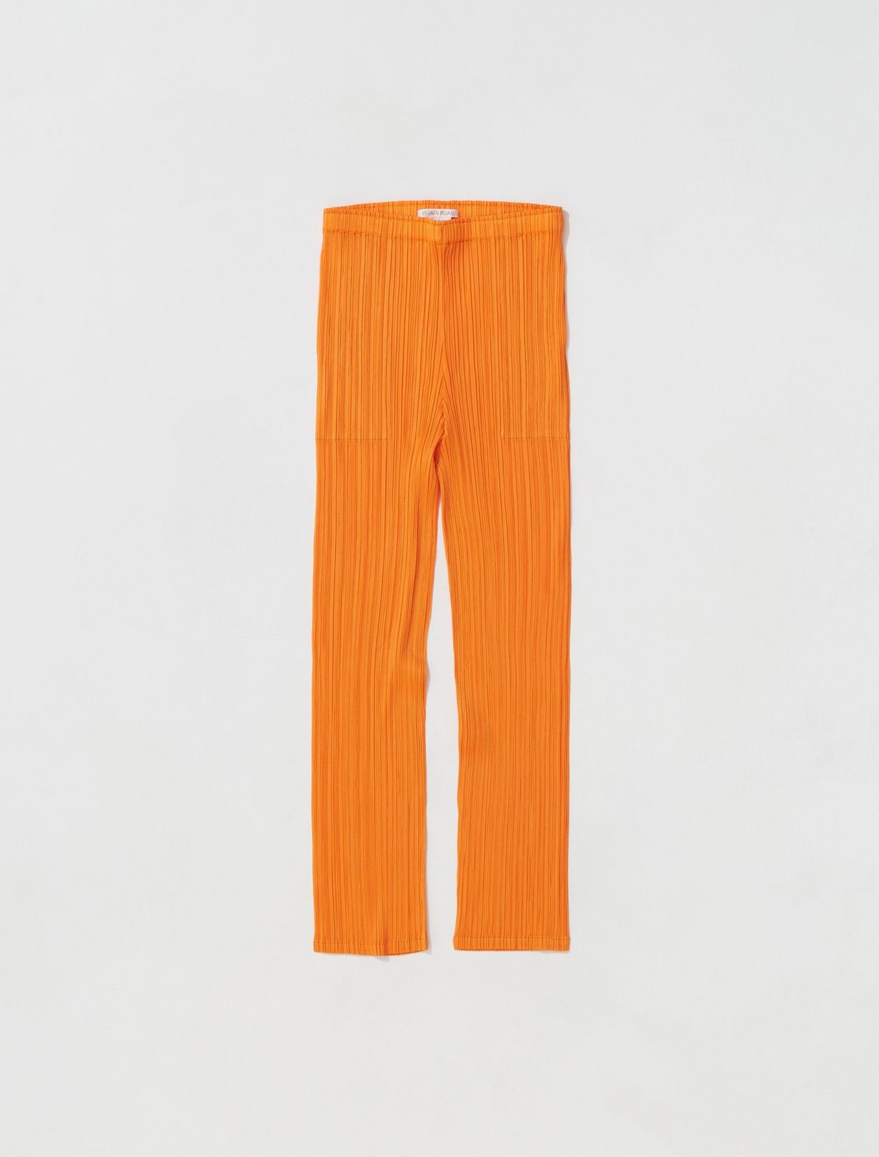 Pleated Trousers in Yellow Orange