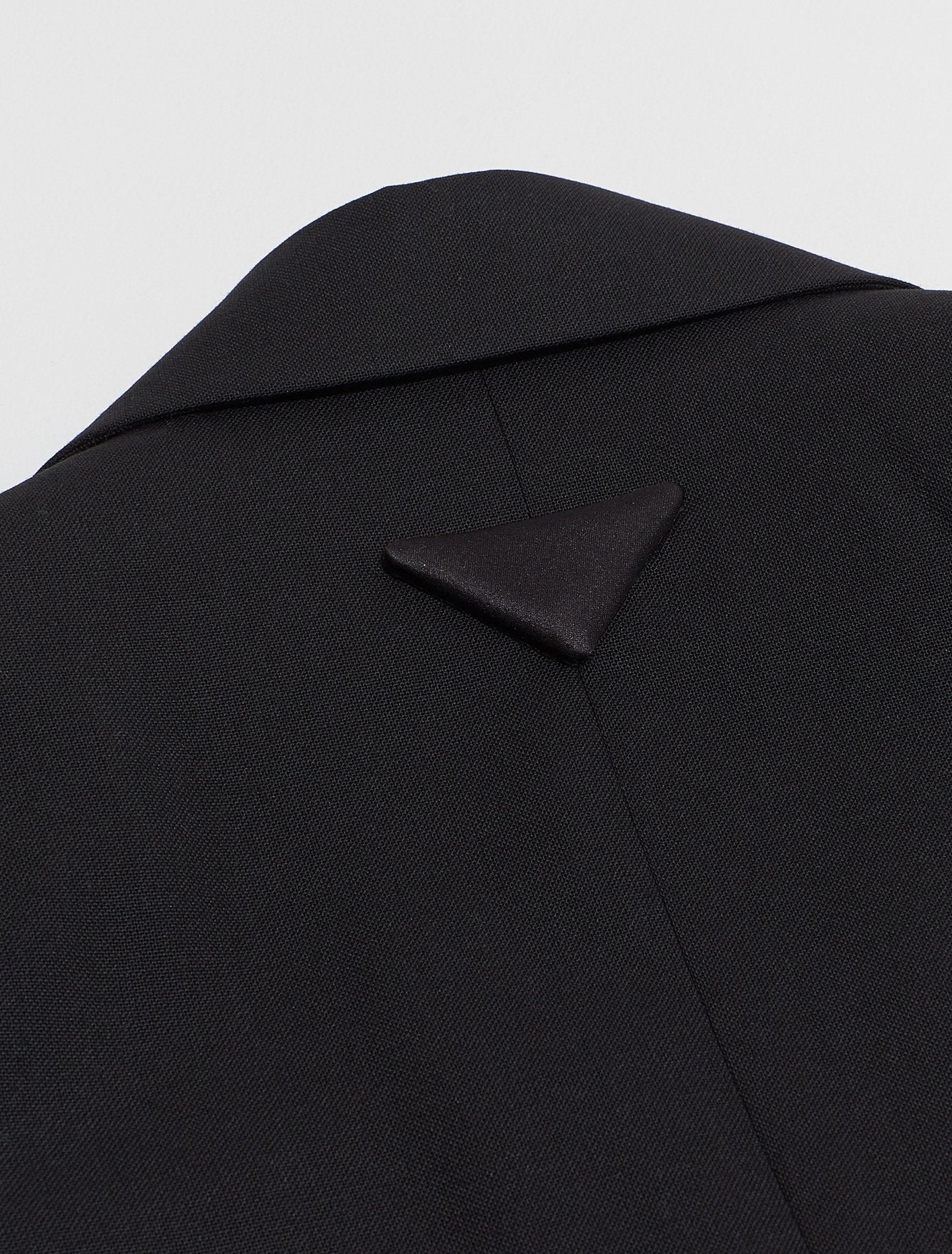 Single Breasted Wool Jacket in Black