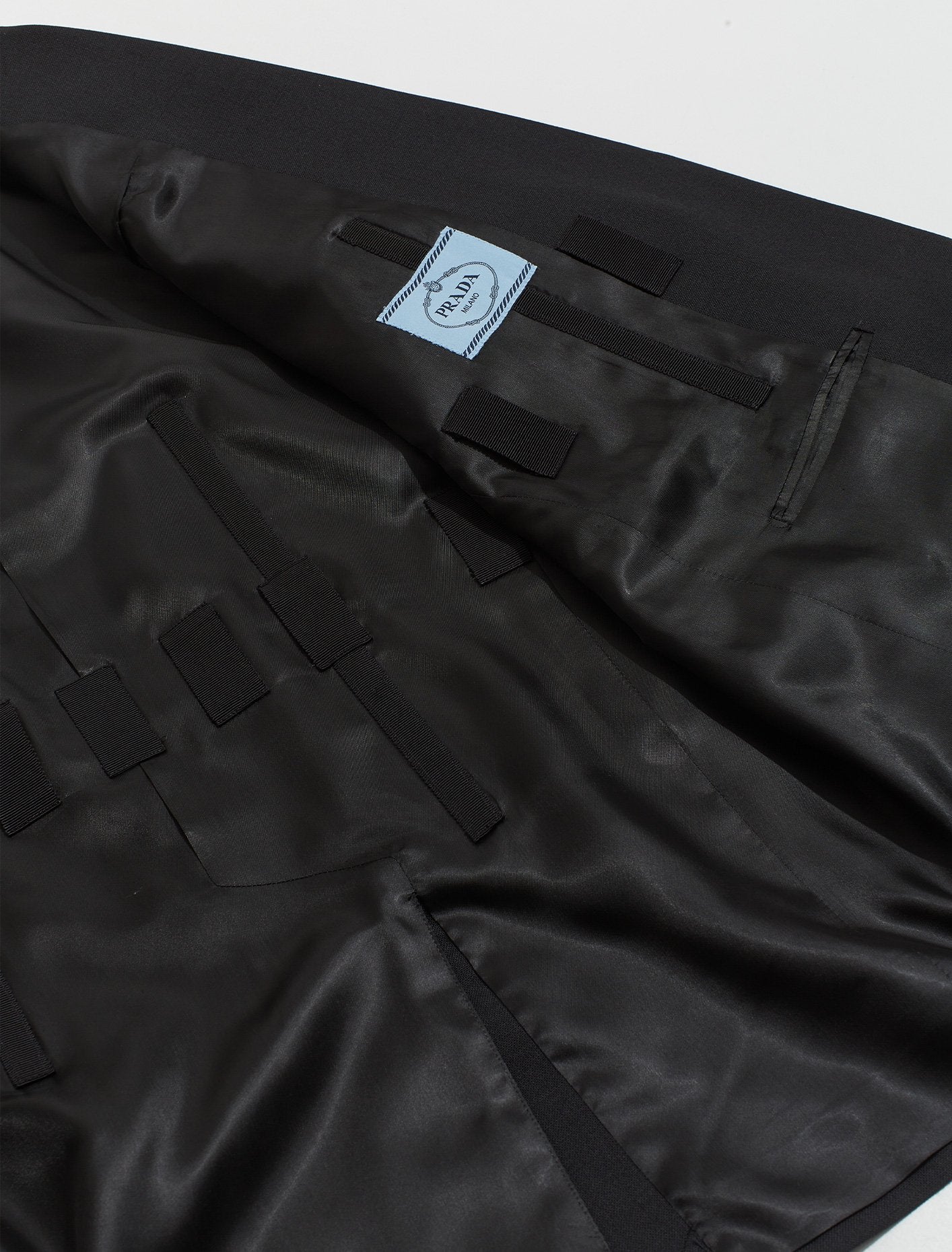 Single Breasted Wool Jacket in Black