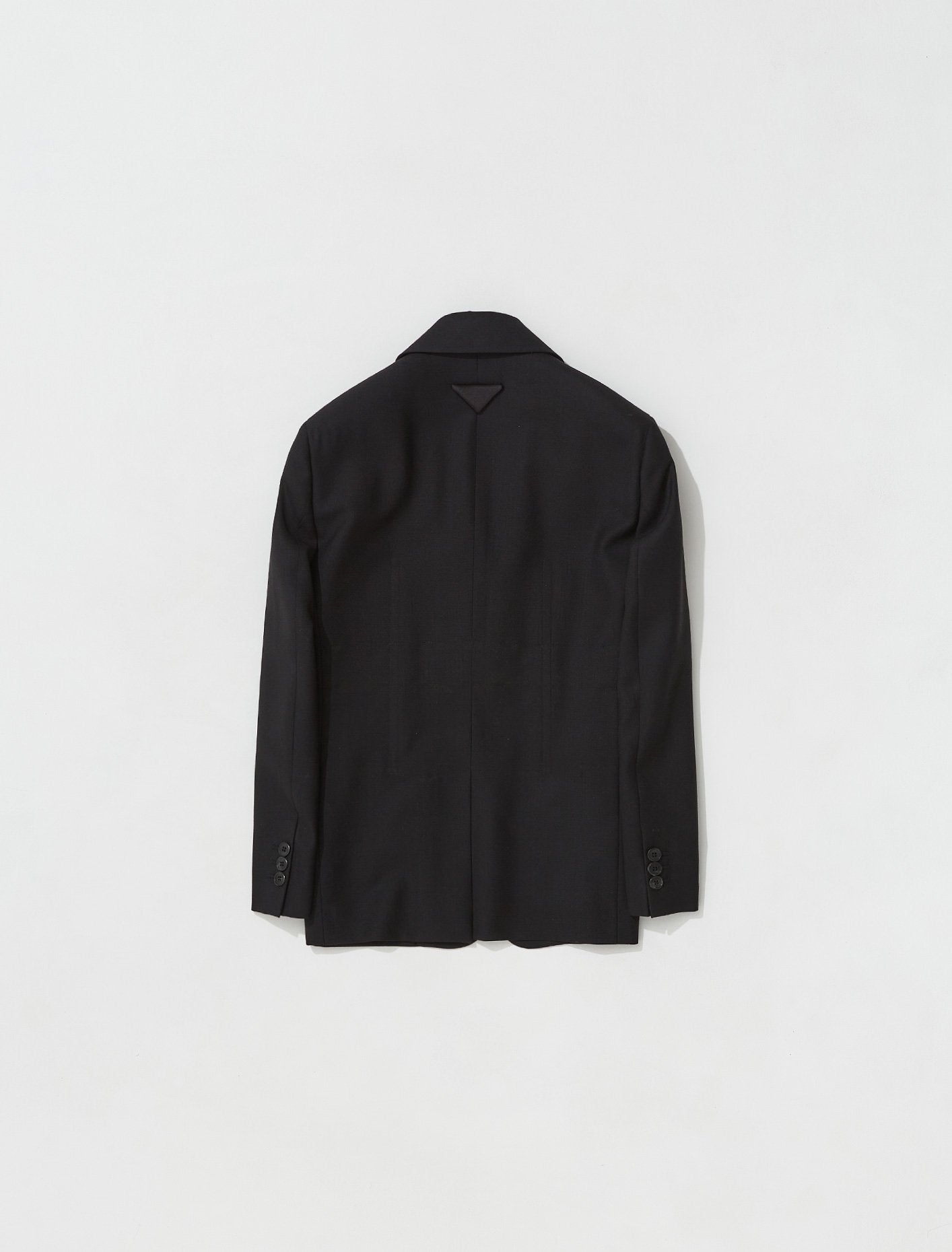 Single Breasted Wool Jacket in Black