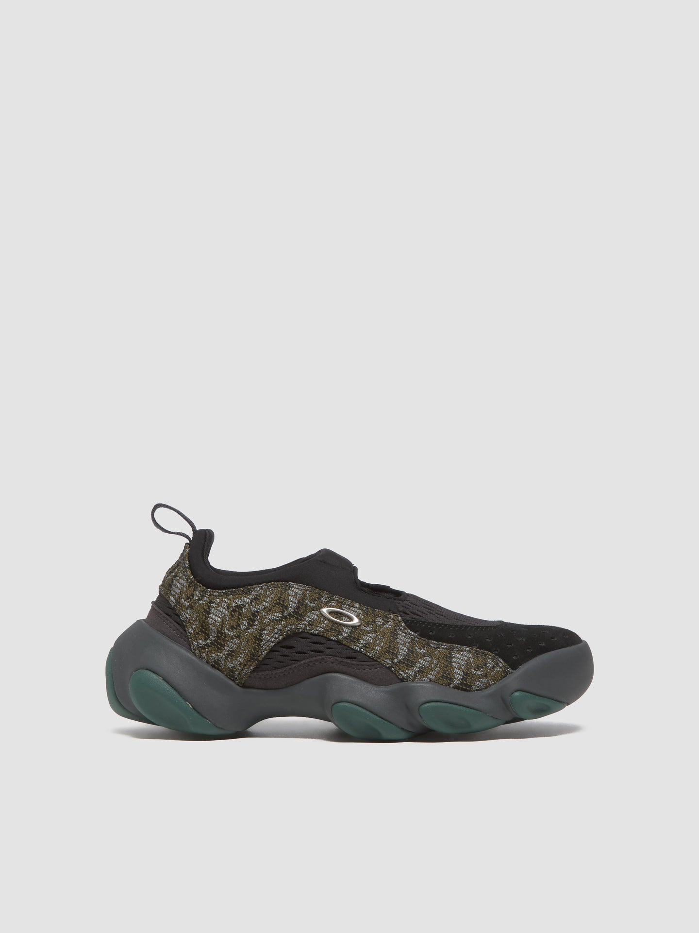 Jacquard Flesh Sandal in Camo & Black
