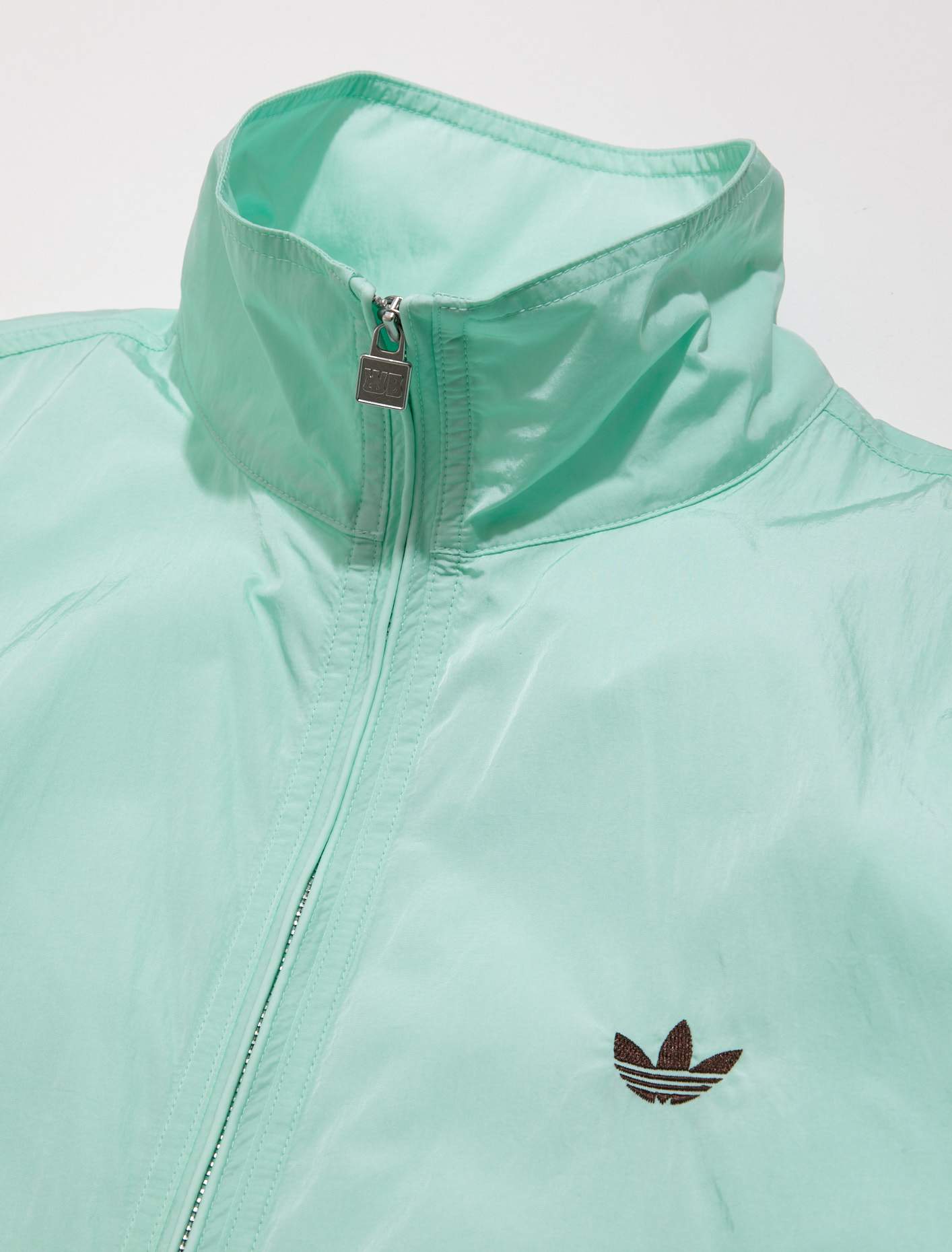 x Wales Bonner Nylon Anorak in Clear Mint