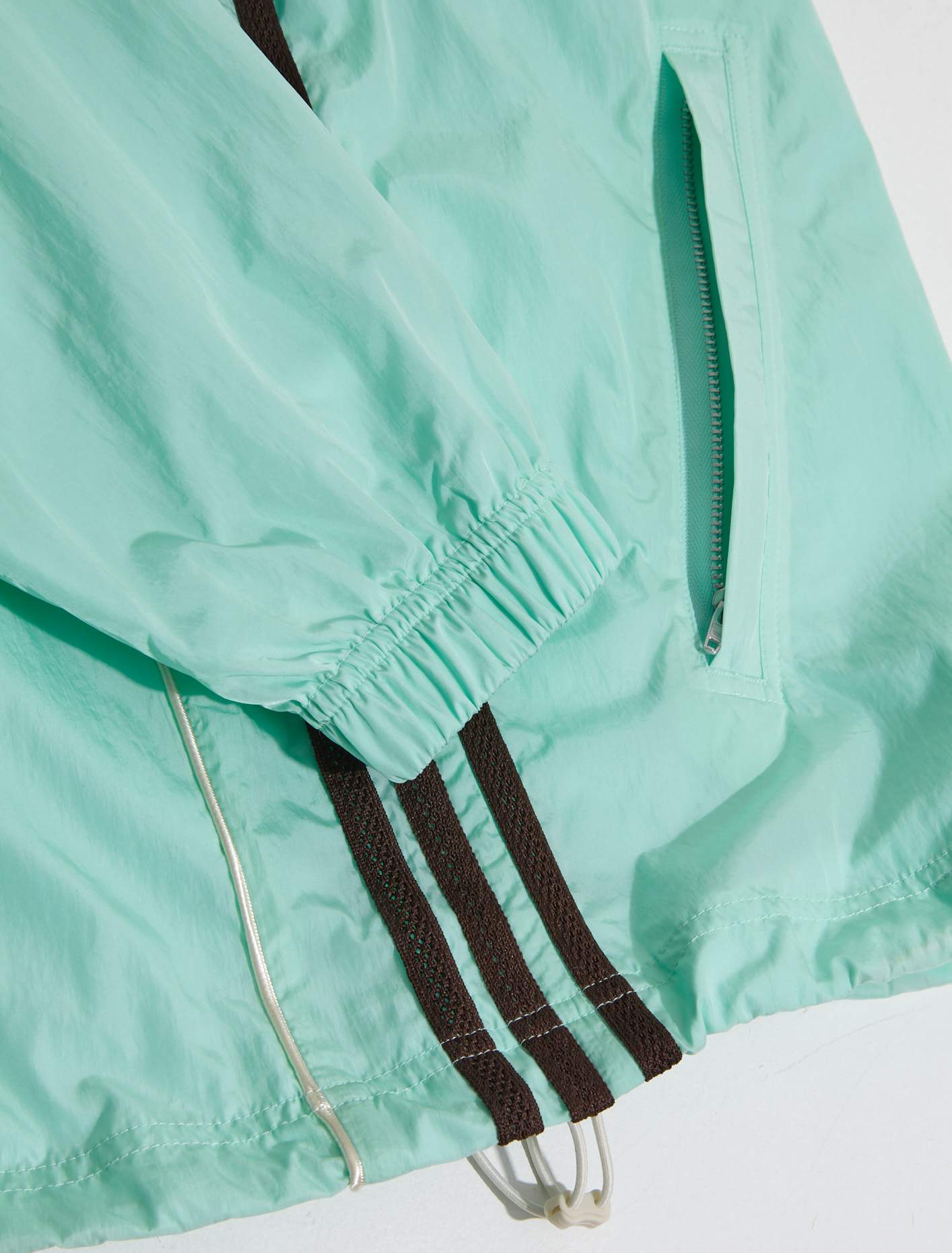 x Wales Bonner Nylon Anorak in Clear Mint
