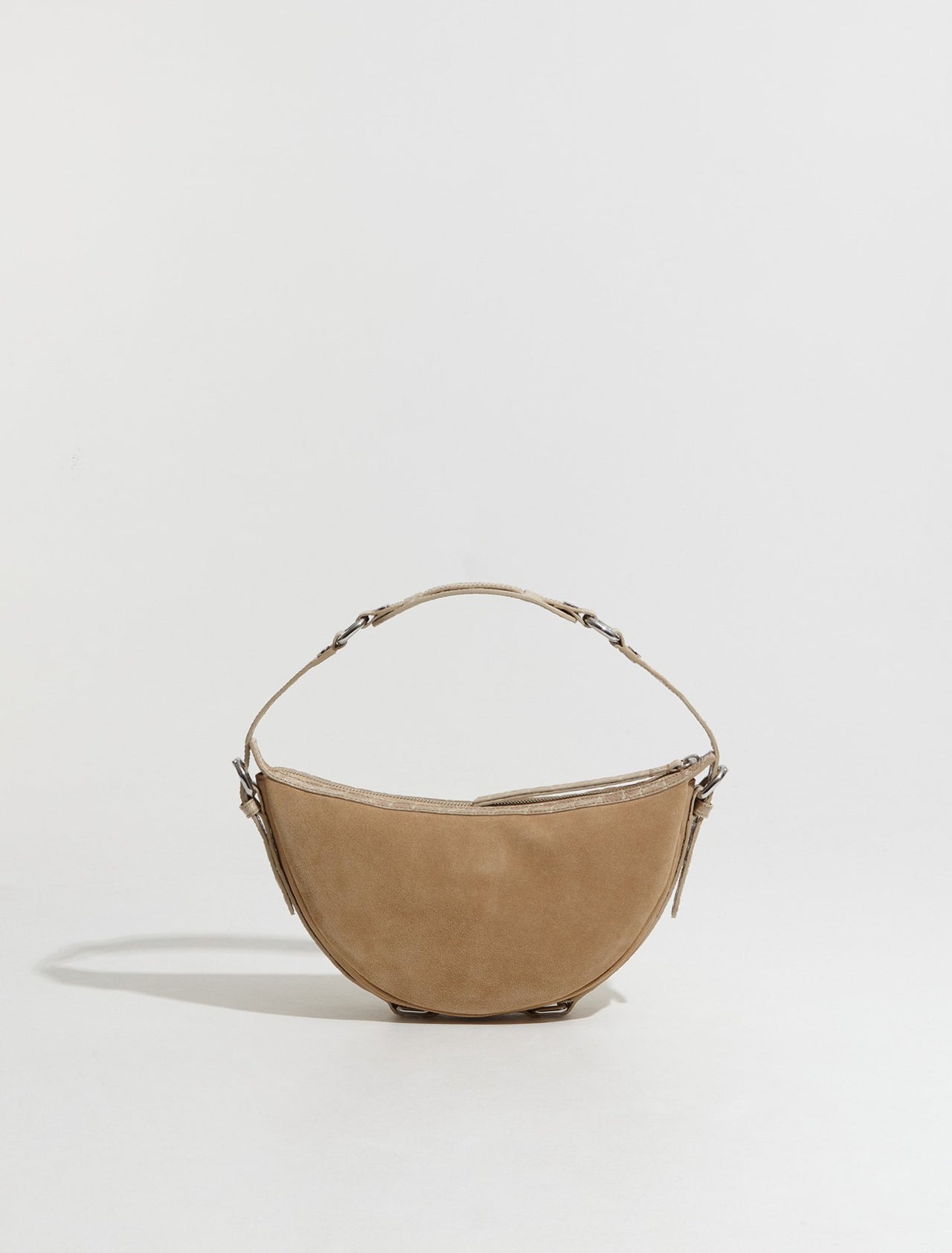 Gib Croco and Suede Leather Bag in Kraft