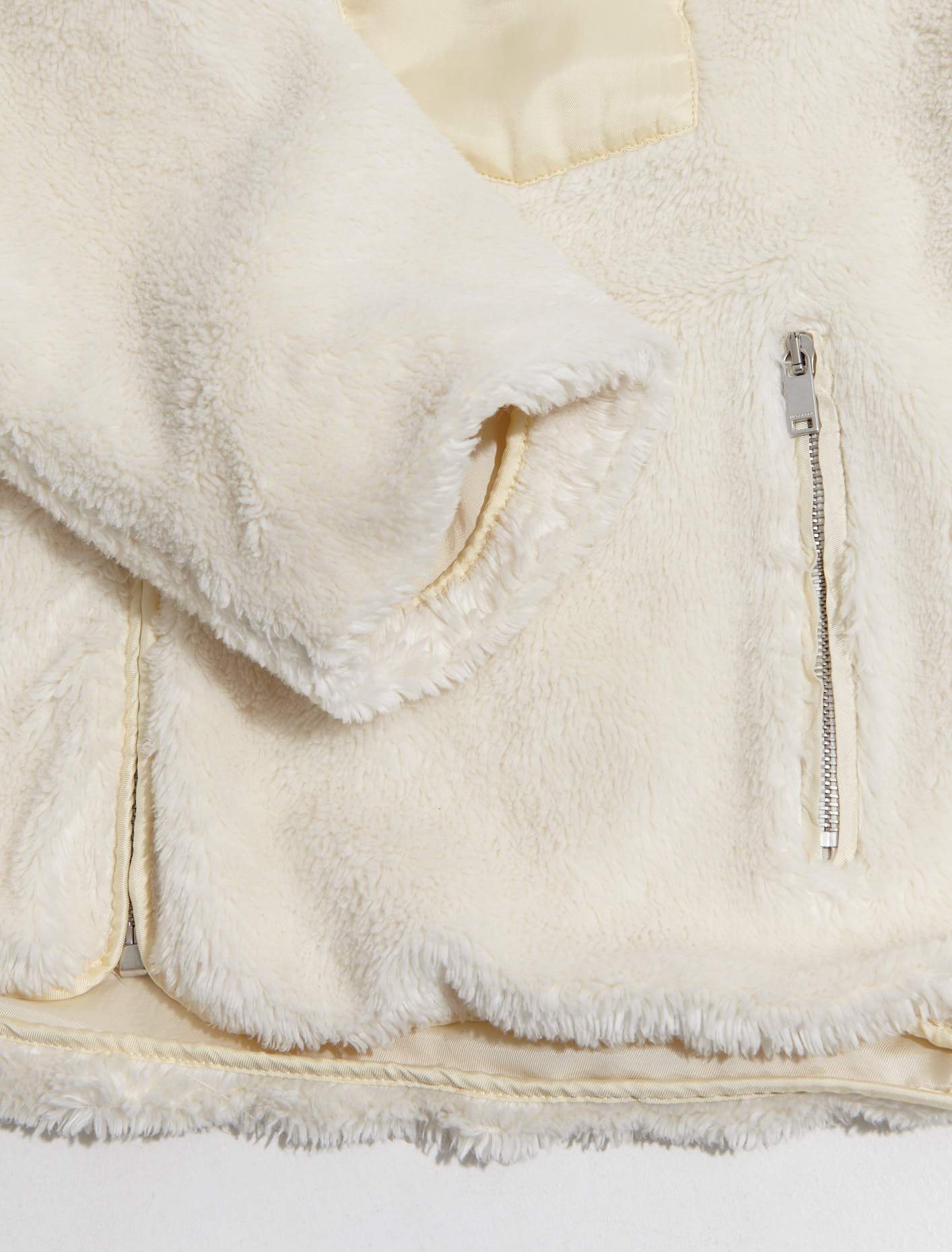 Zip-up Jacket in Coconut