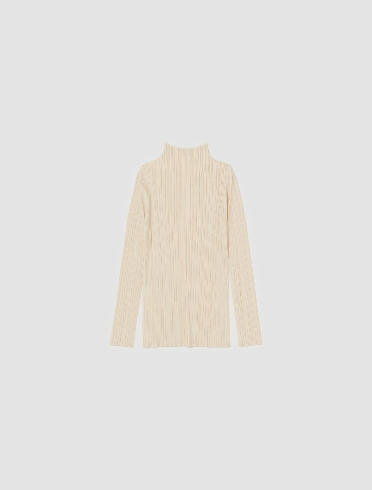 Pleated Shirt in Light Beige