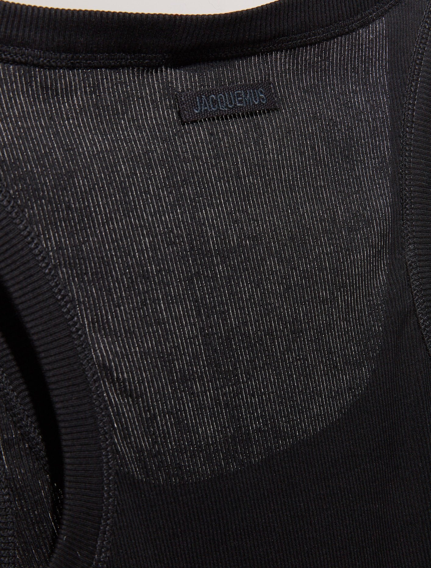 Le Debardeur Gros Grain in Black