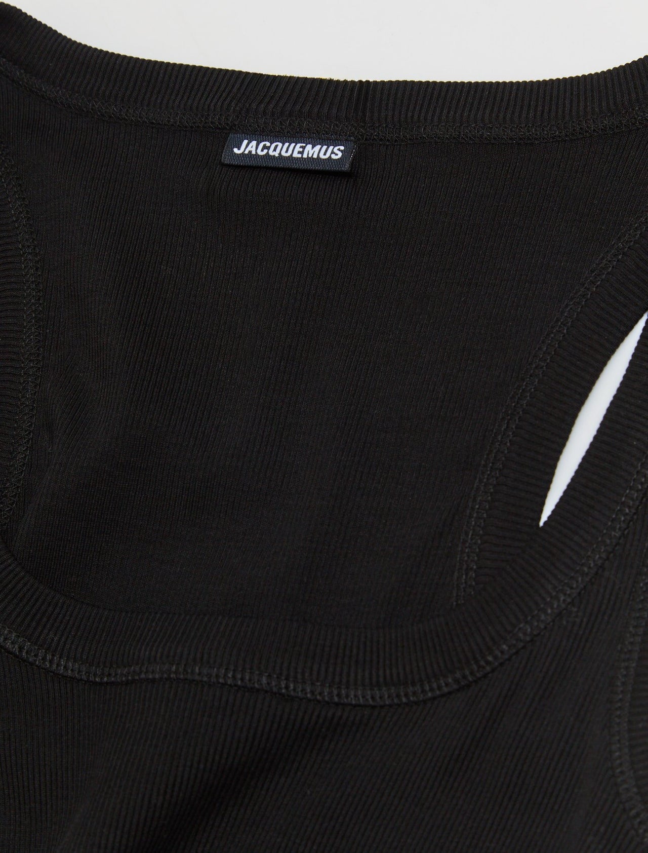 Le Debardeur Gros Grain in Black