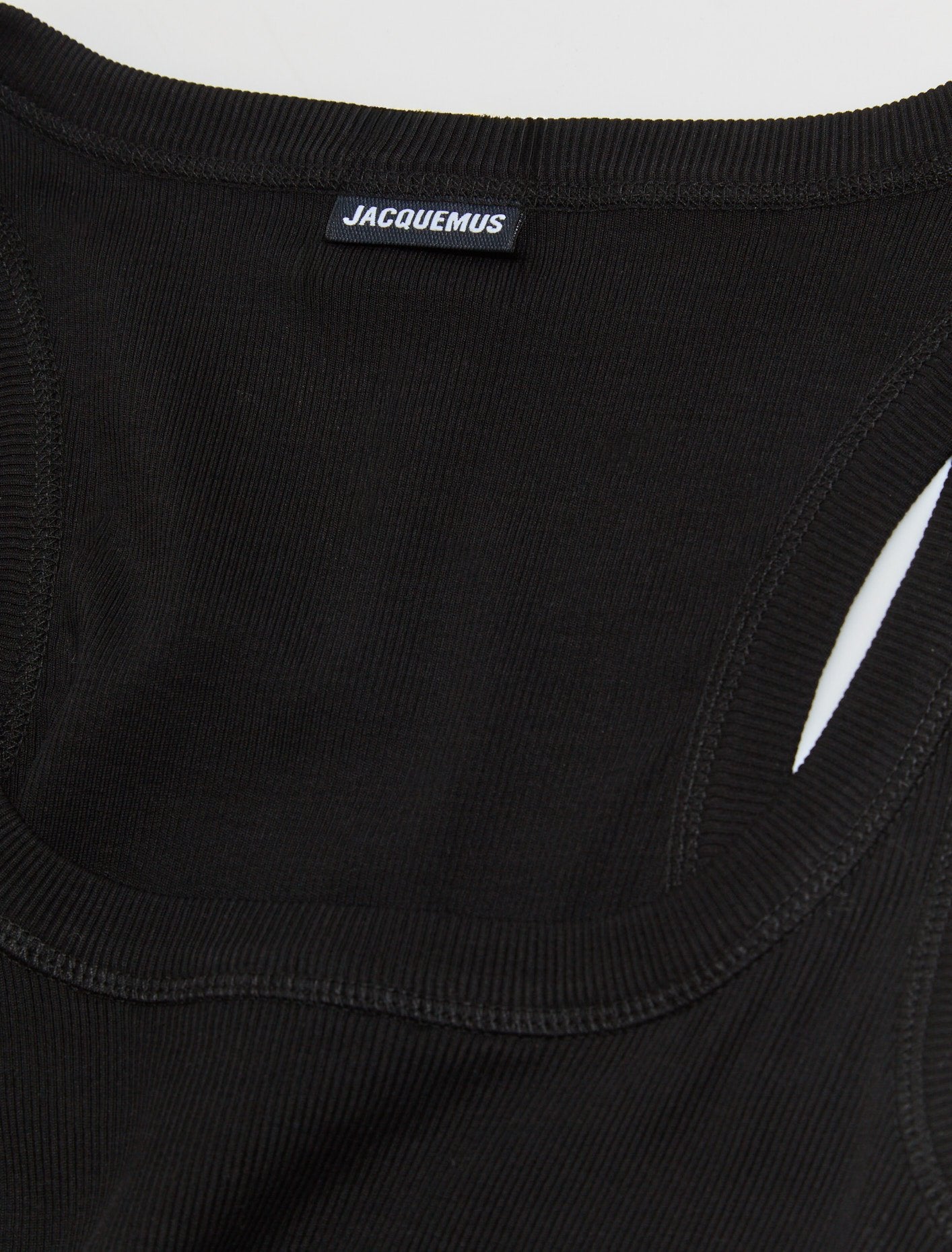 Le Debardeur Gros Grain in Black