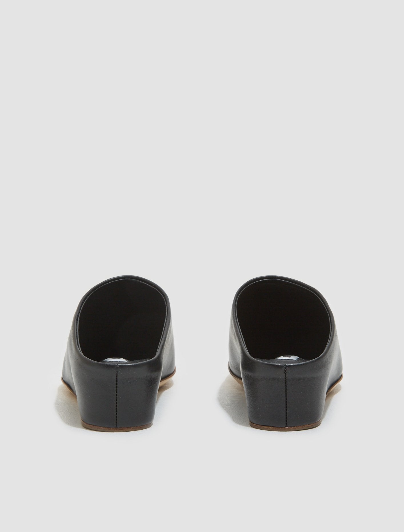 Leather Mules in Black