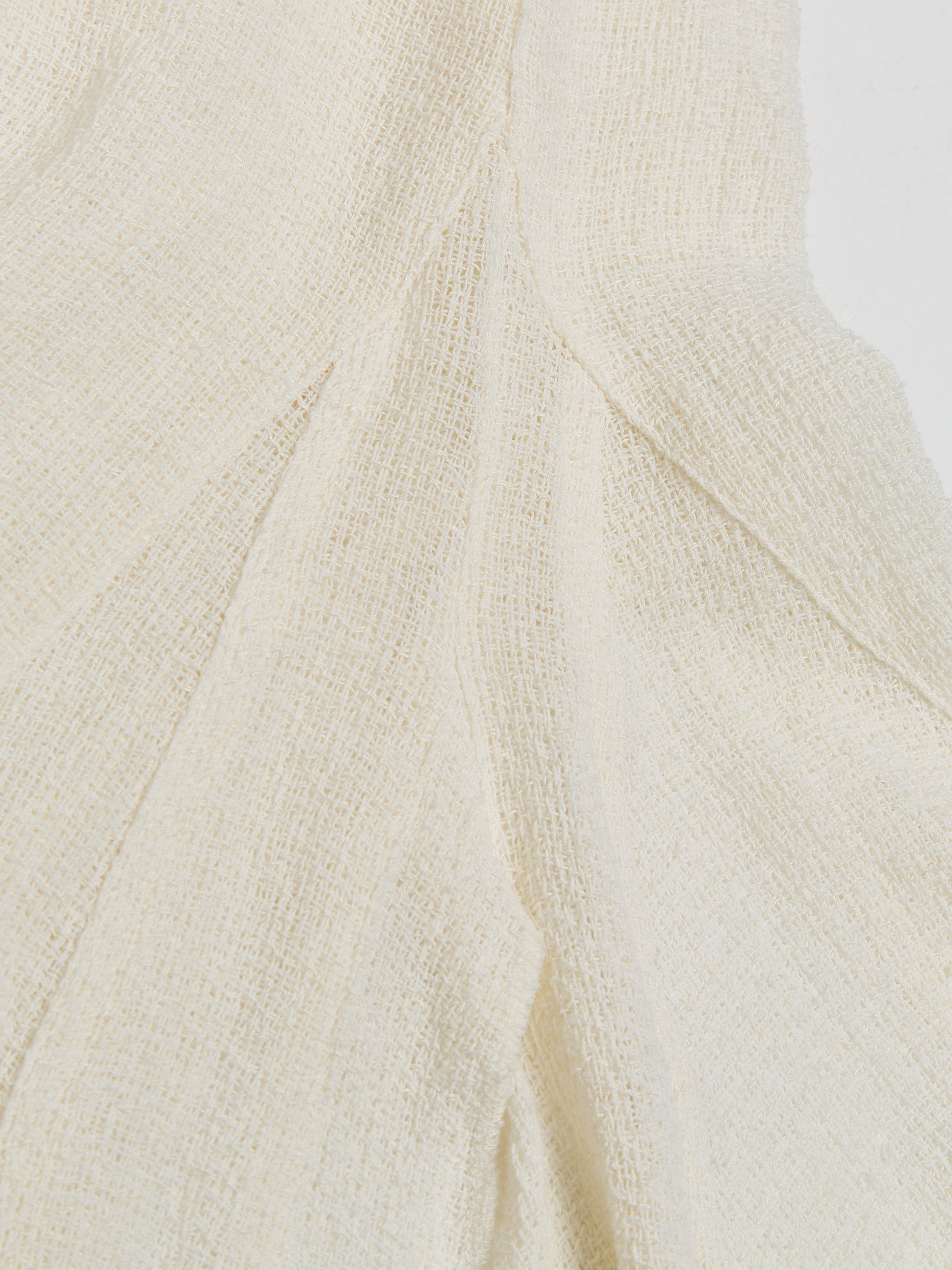 Mermaid Bi Long Dress in White