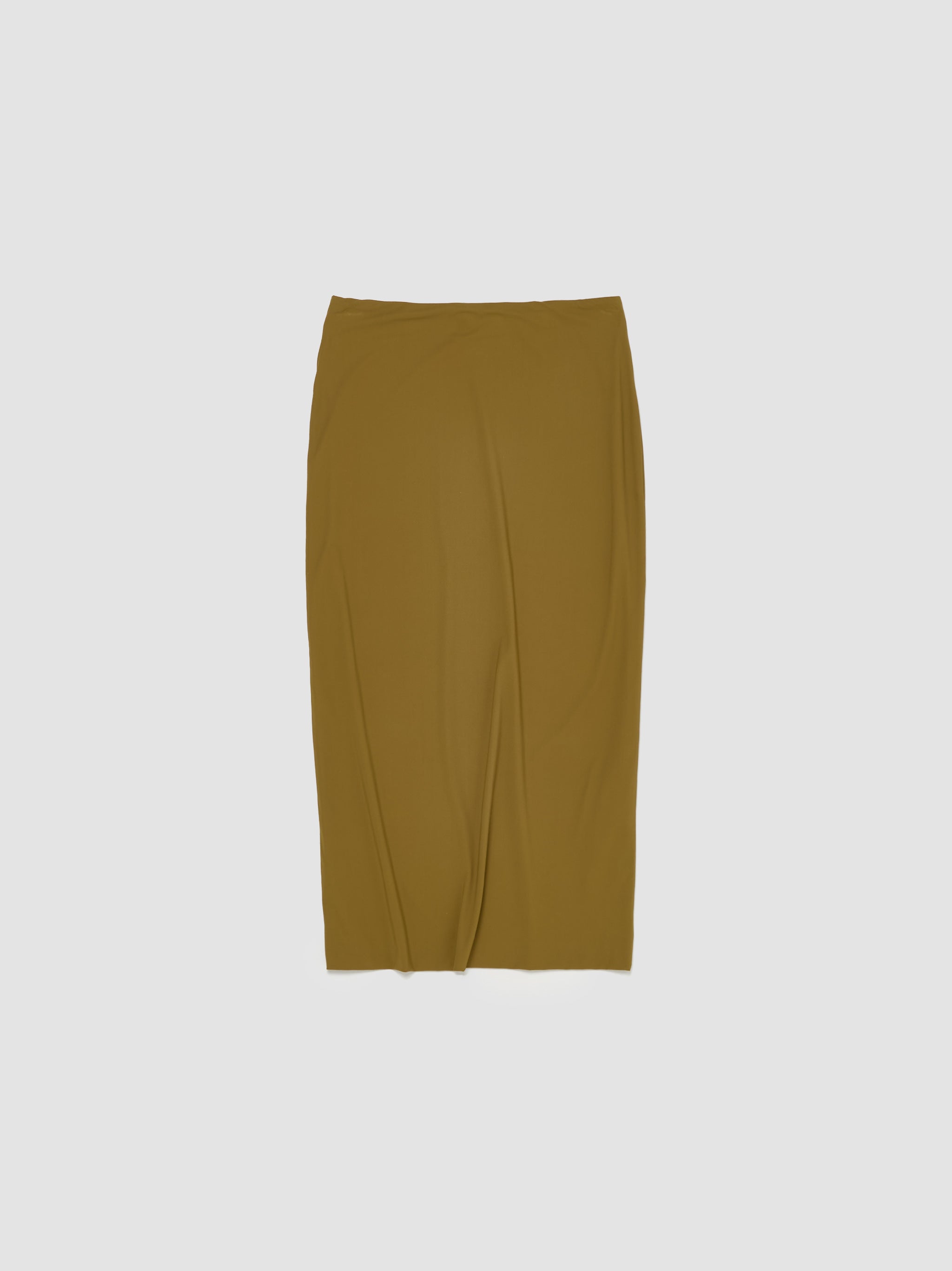 Stretch Jersey Skirt in Olive