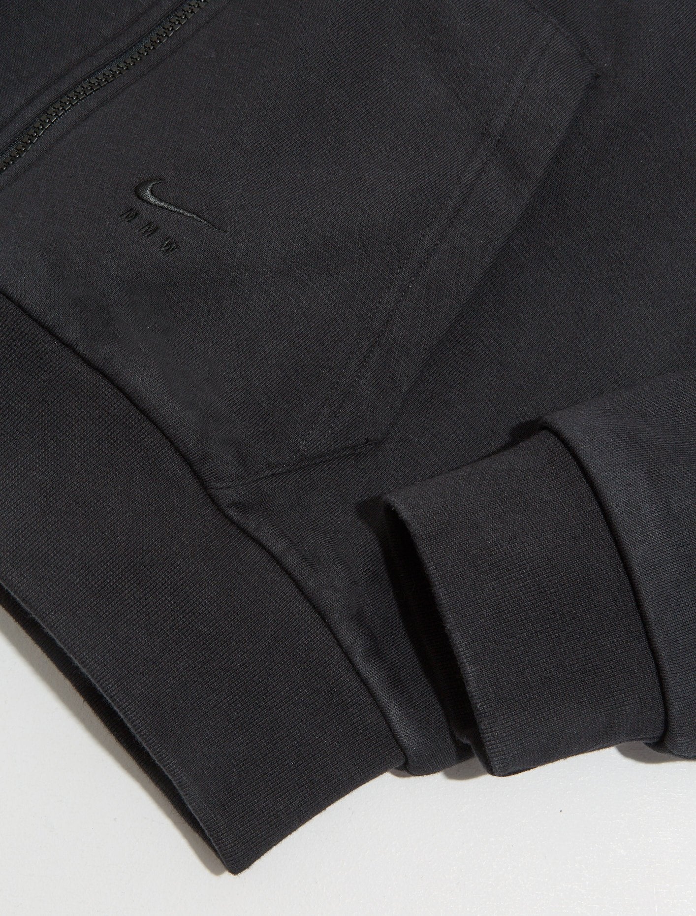 x MMW Full-Zip Fleece Hoodie in Black