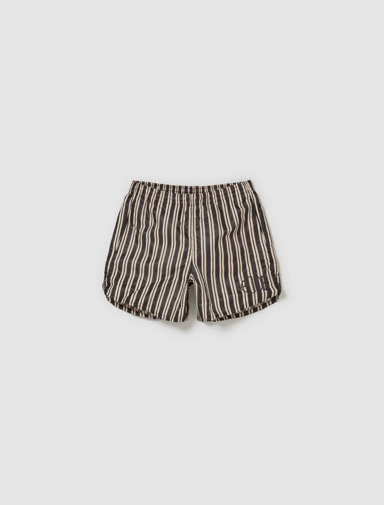 x Bode Scrimmage Shorts in Ecru & Shadow Brown