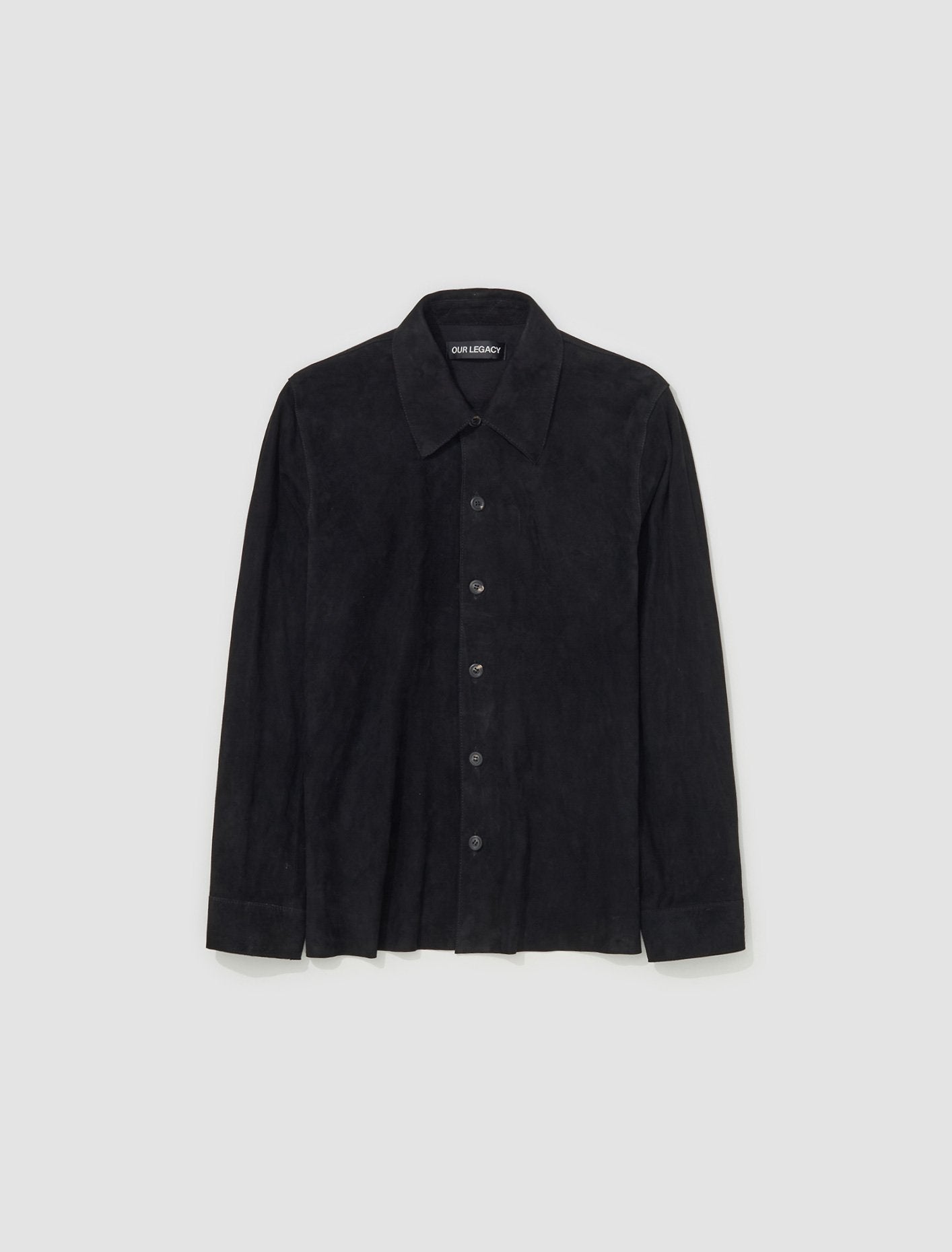 Welding Shirt in Lithe Black Suede