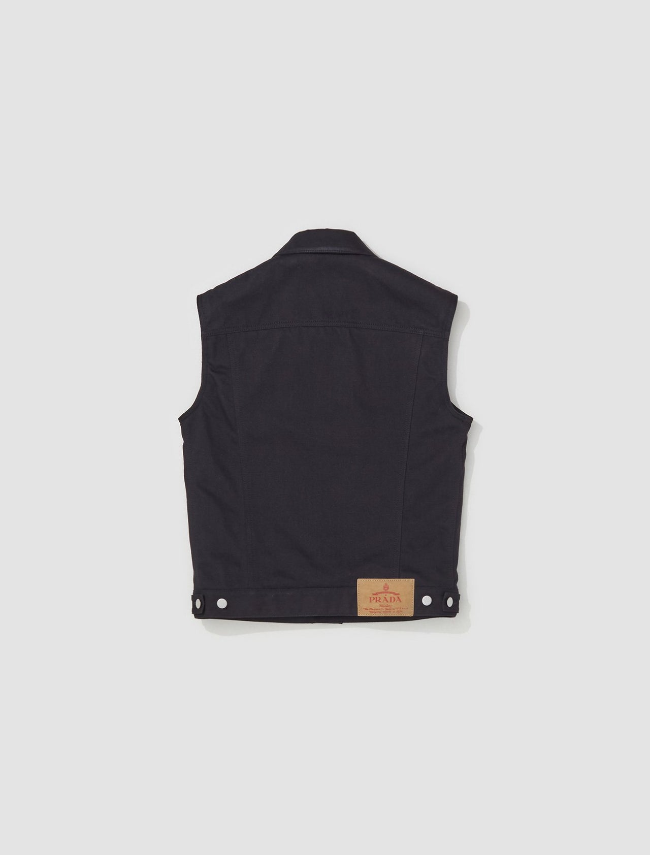 Bull Denim Vest in Black