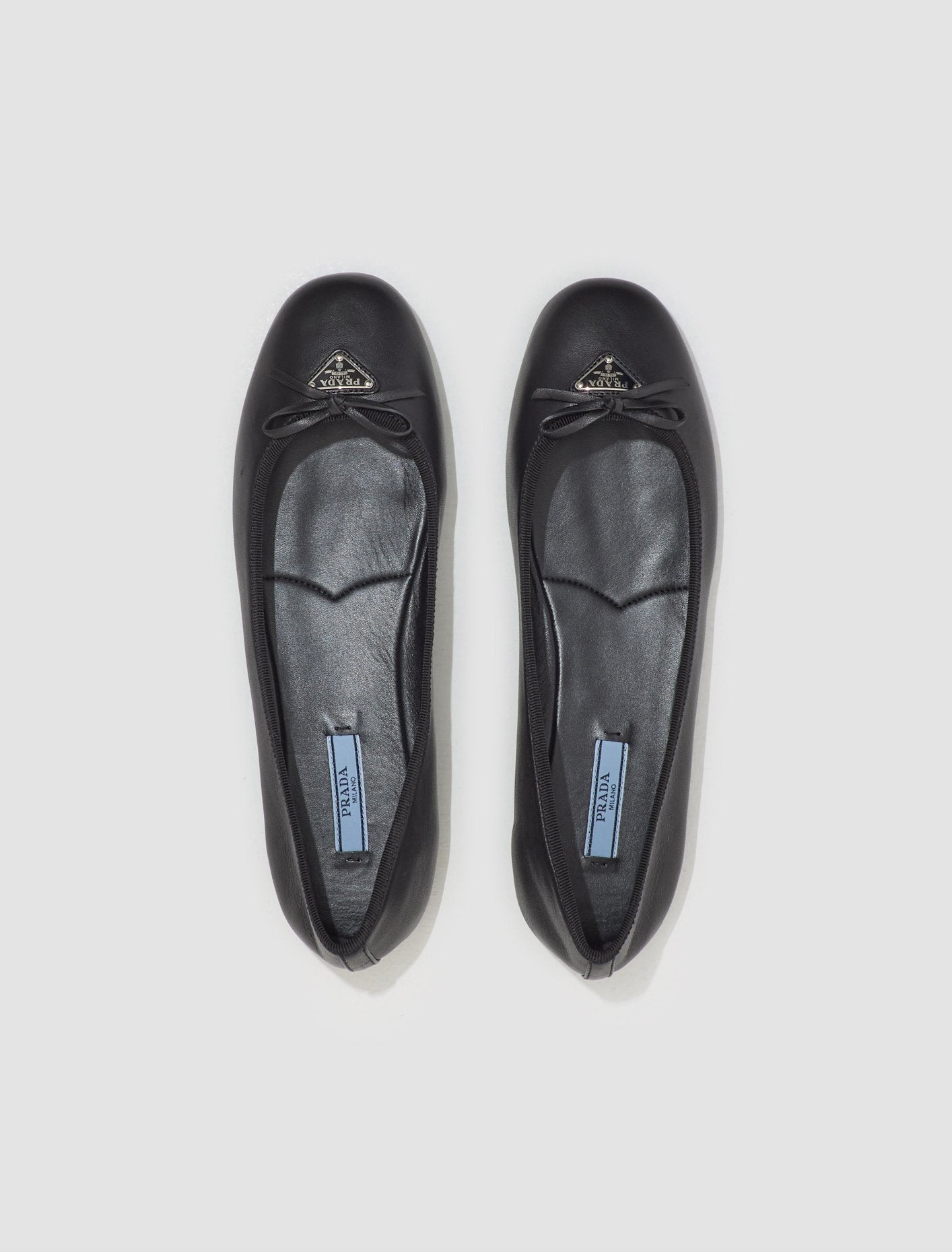 Nappa Leather Ballerinas in Black
