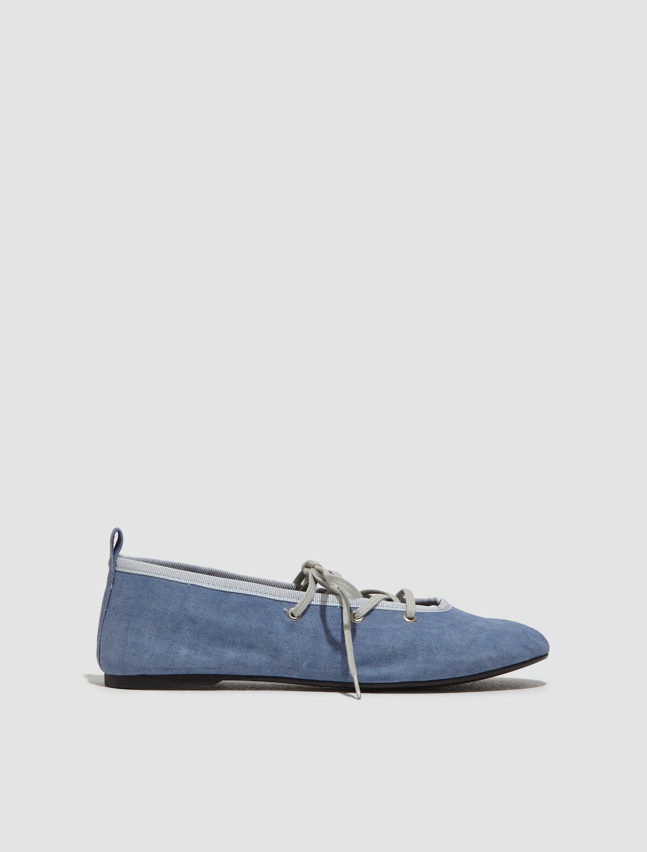 Pina Lace-Up Ballerina in Blue
