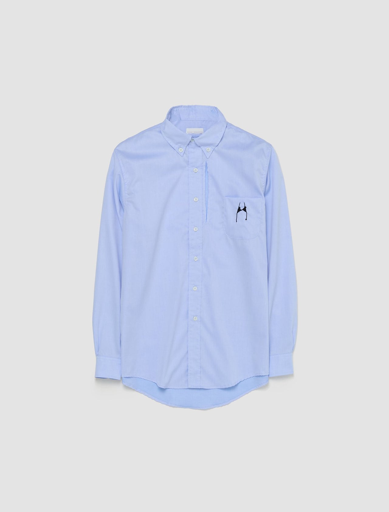 Classic Small Bra Print Shirt in Blue
