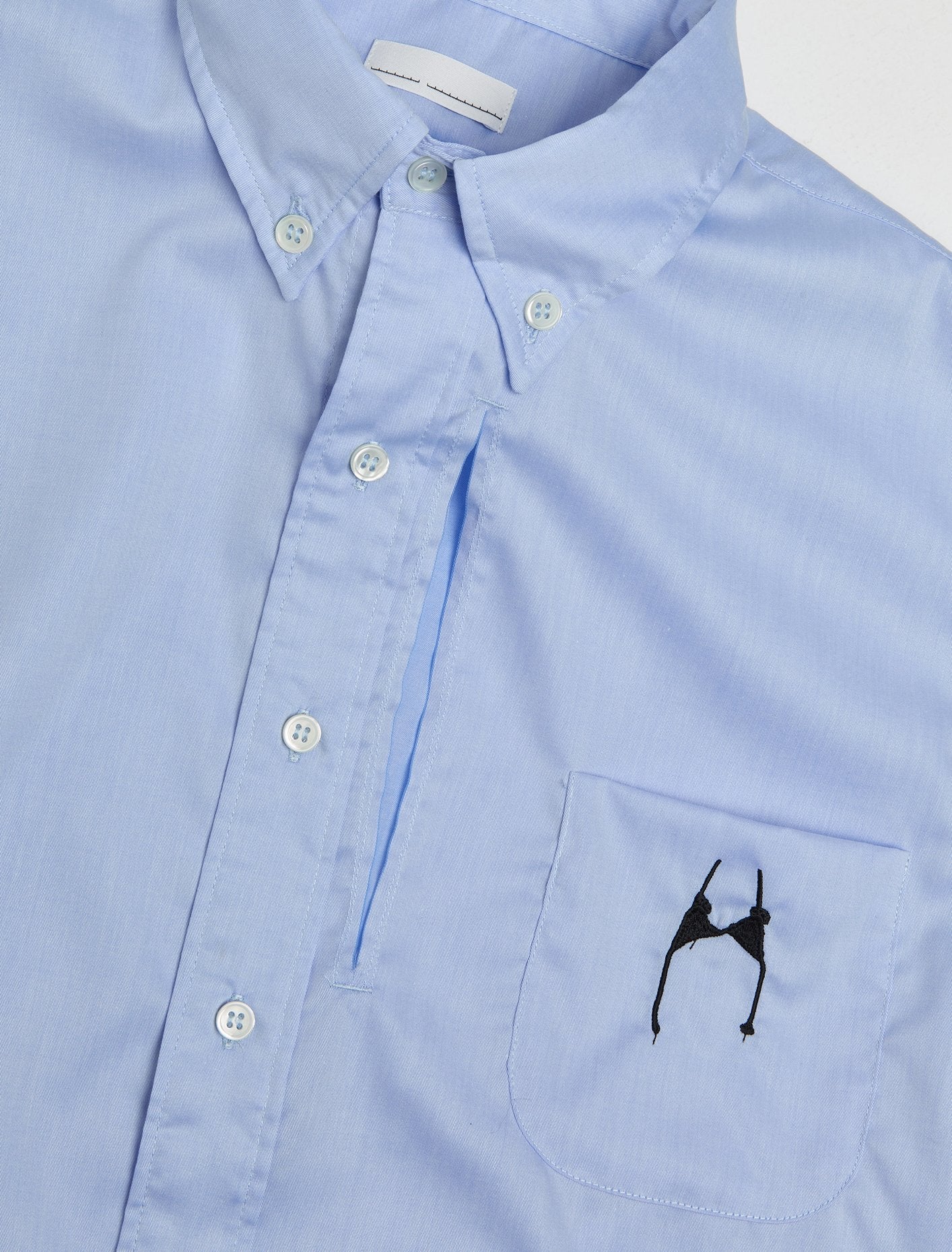 Classic Small Bra Print Shirt in Blue