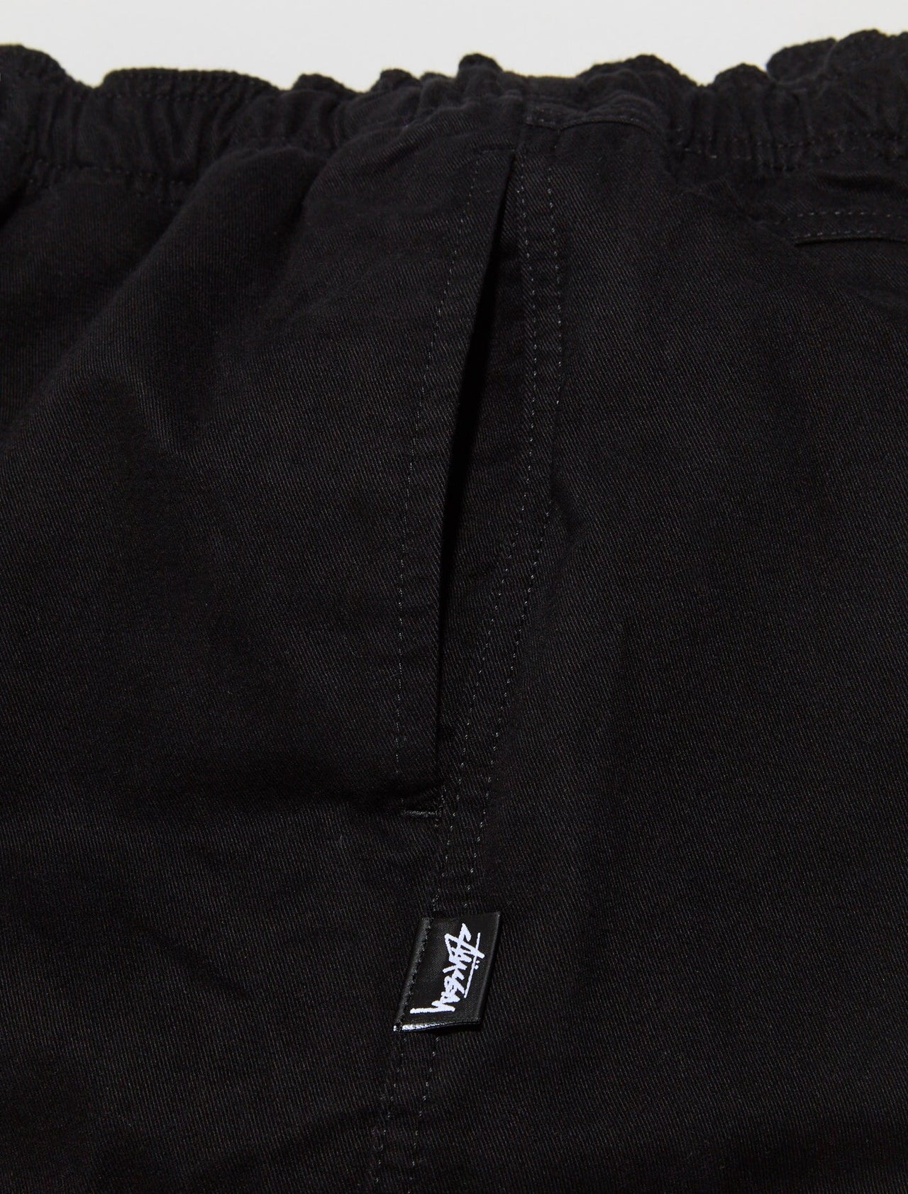 Brushed Beach Pants in Black