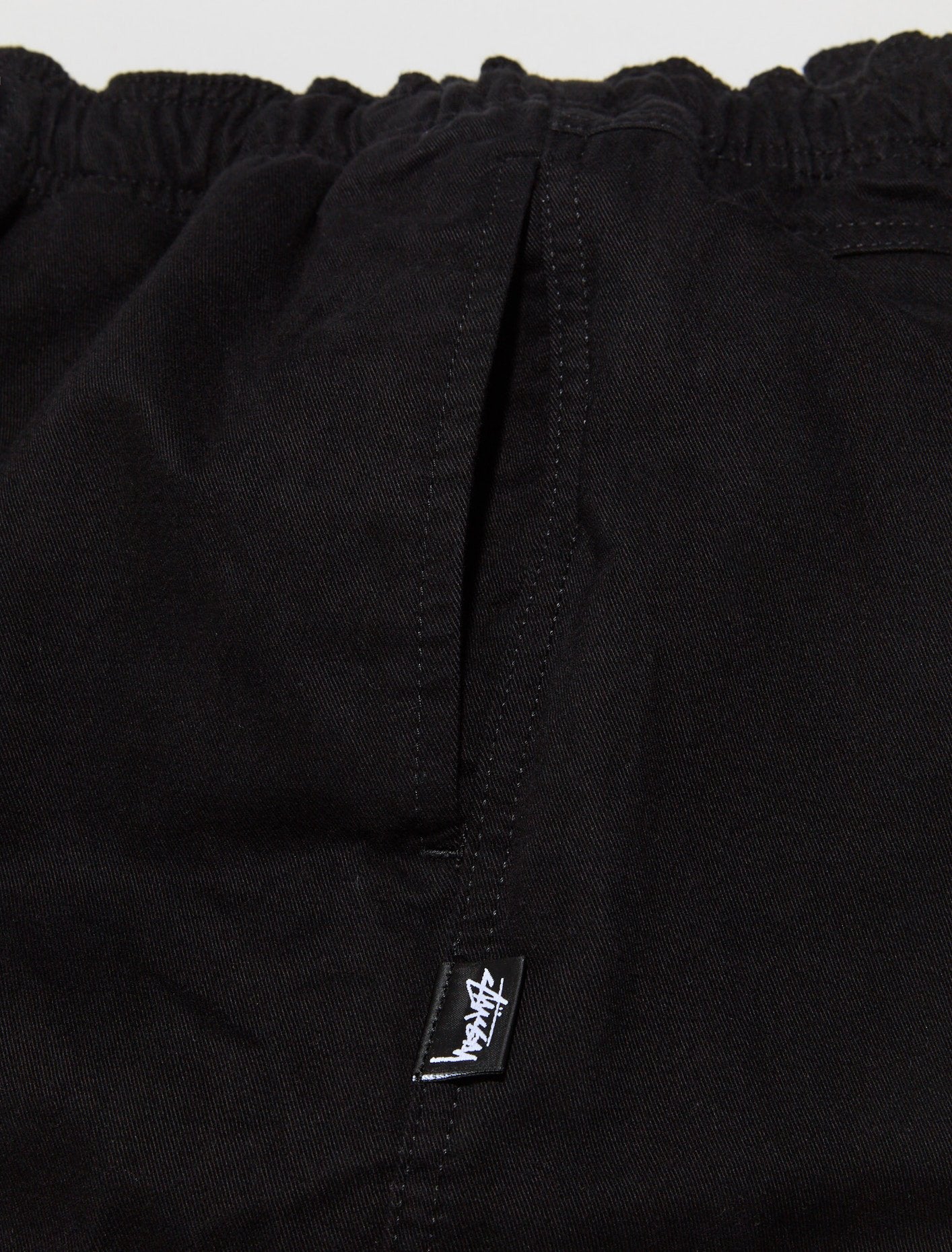 Brushed Beach Pants in Black