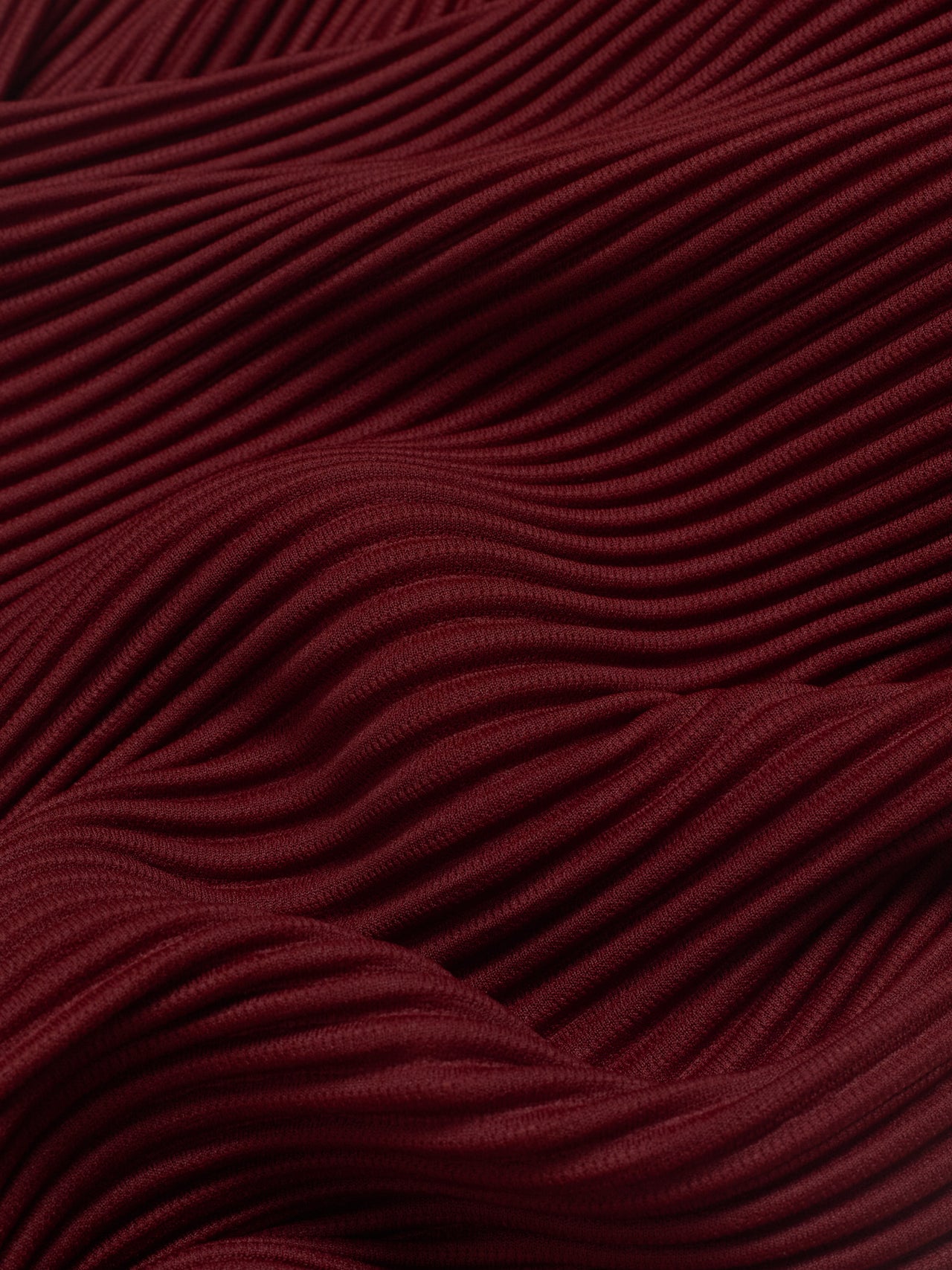 Pleated Straight Leg Trousers in Red