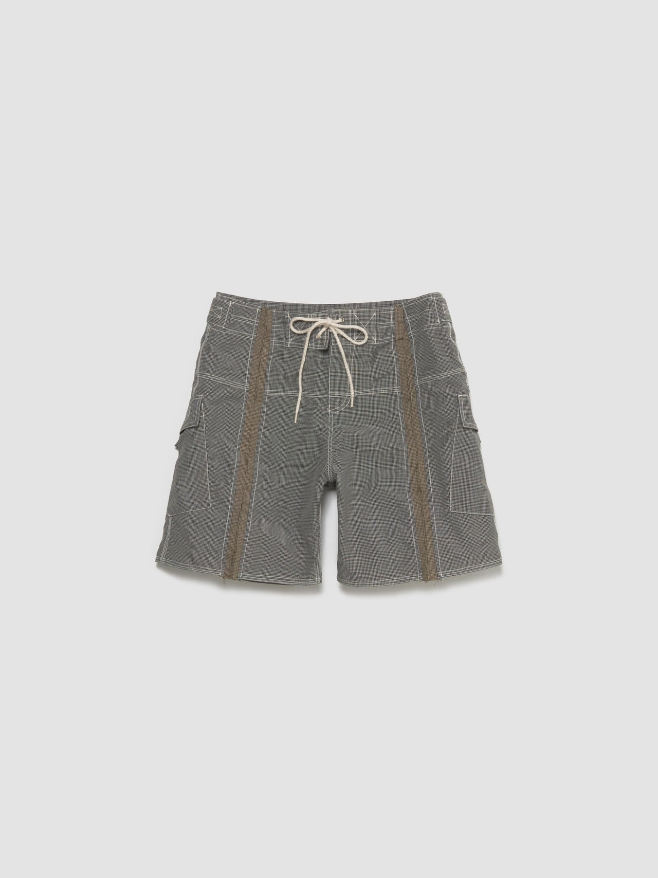 Cum Swim Shorts in Grey & Beige