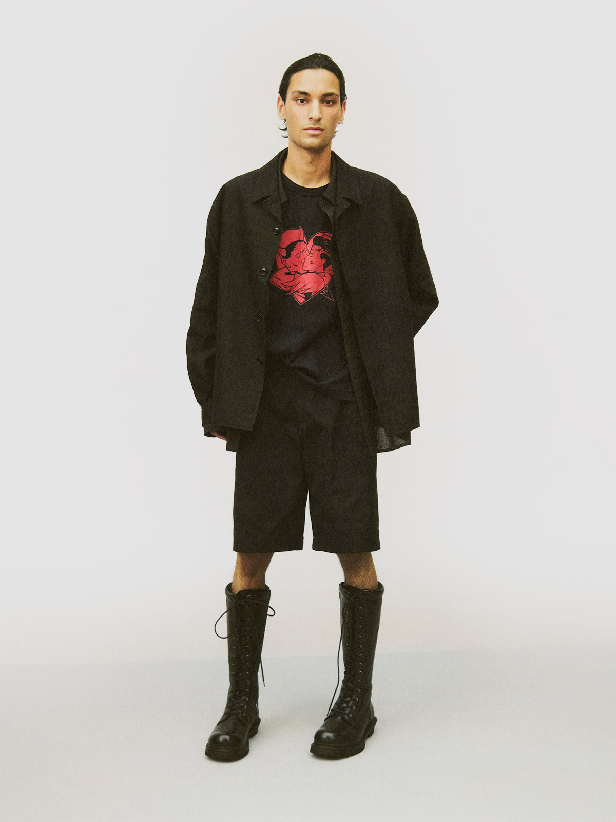 Loose T-Shirt in Love Print