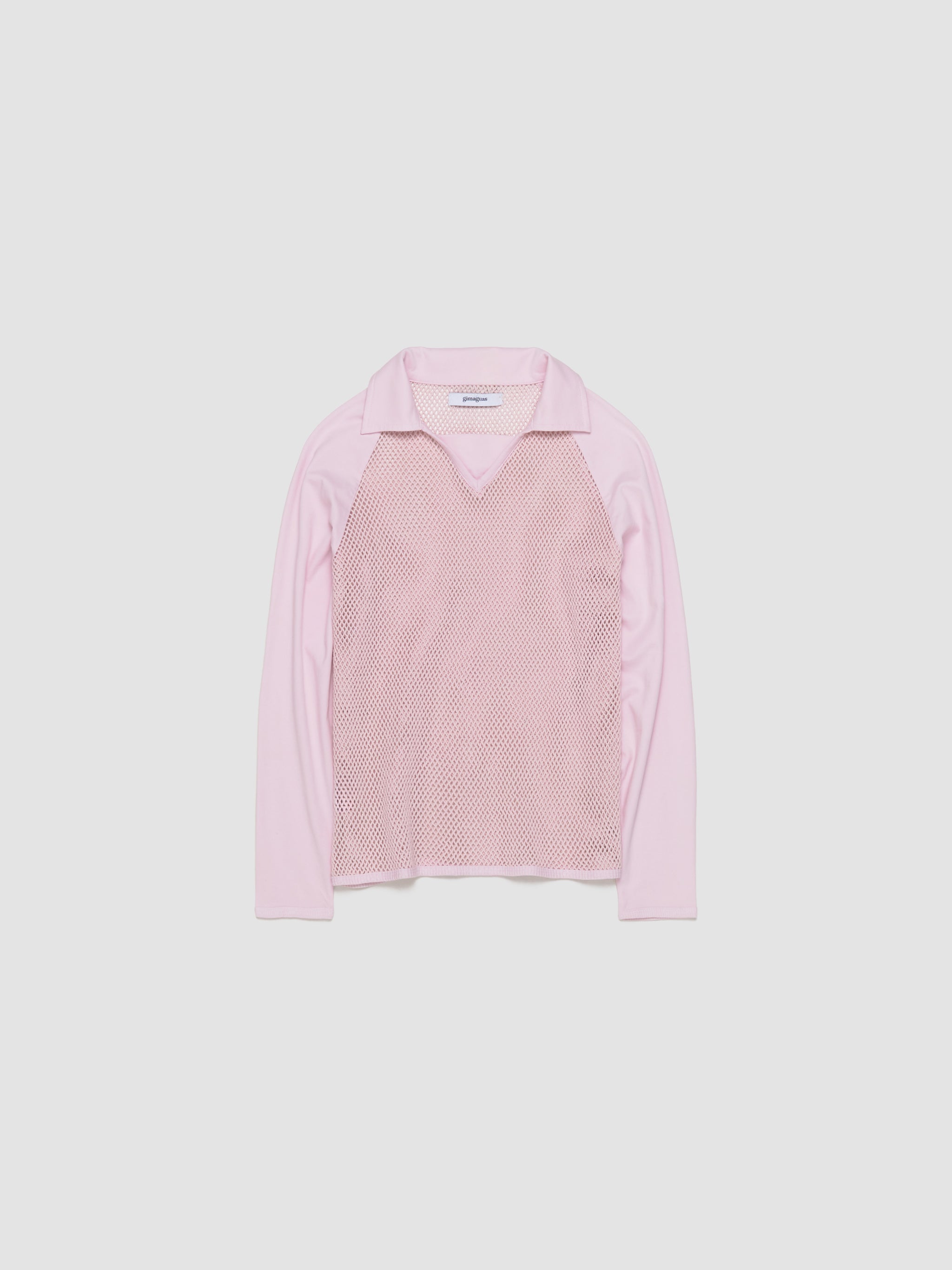 Dani Long Sleeve Polo in Pink