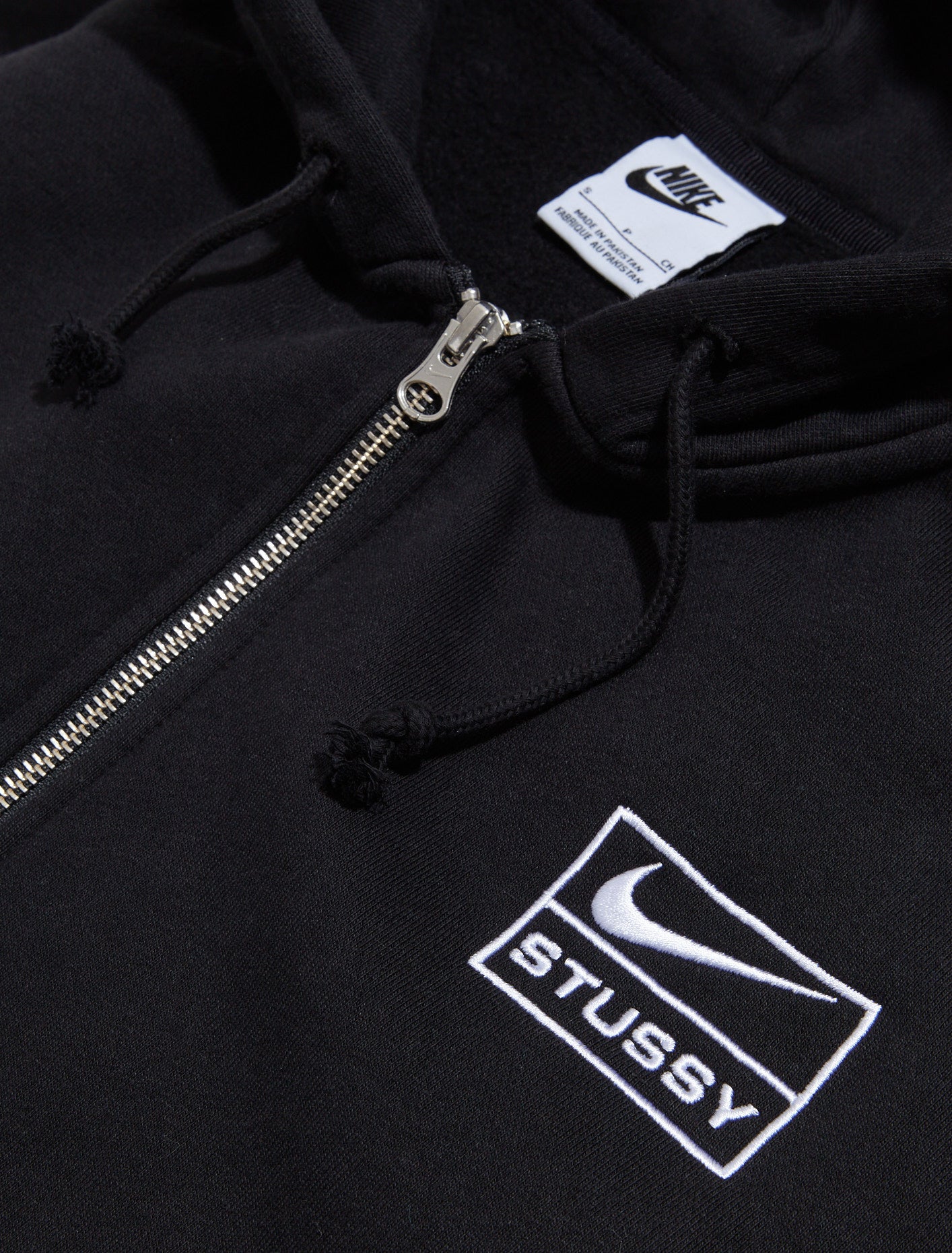 x Stüssy Washed Fleece Hoodie in Black