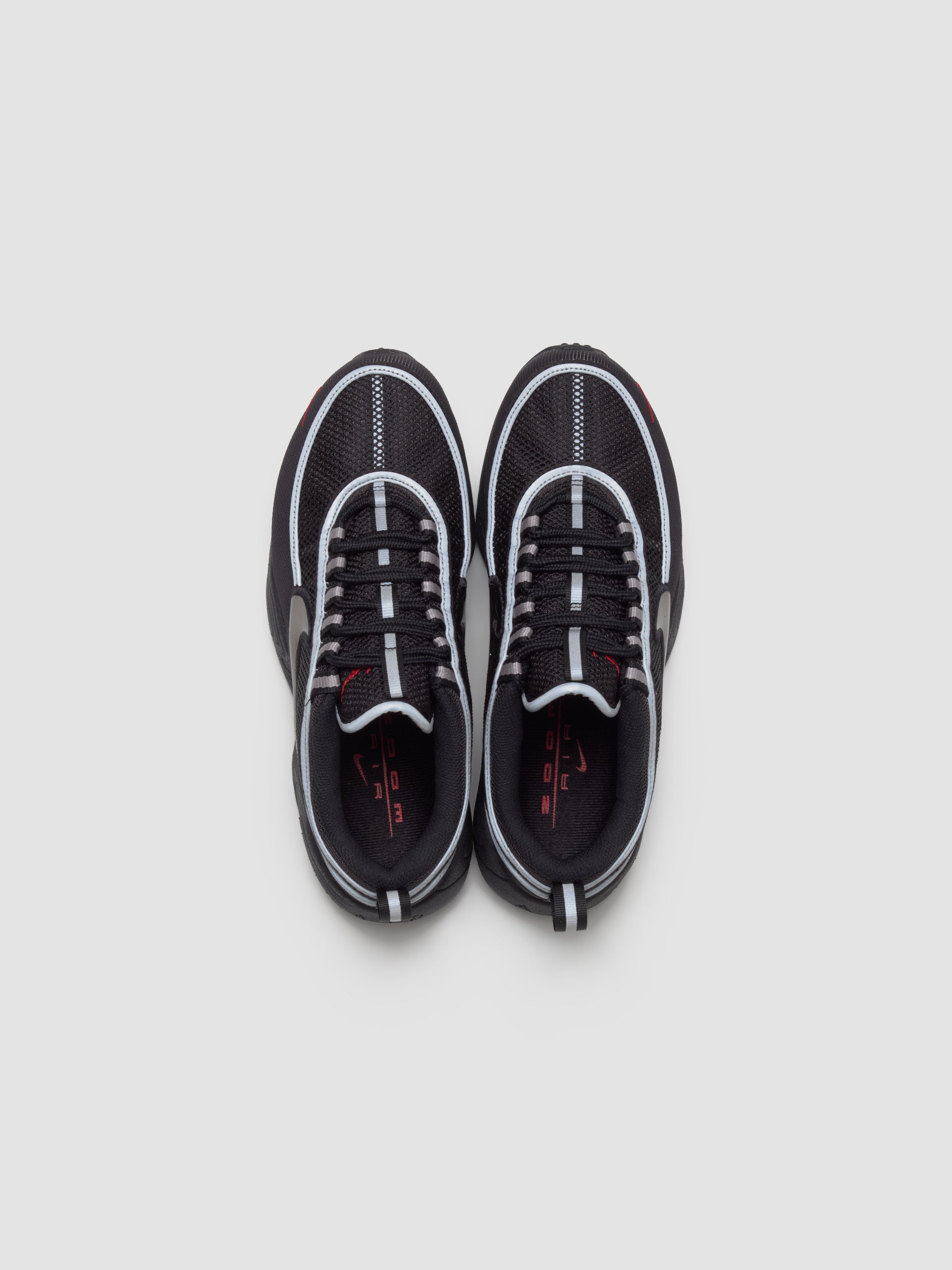 Air Zoom Spiridon SP Sneaker in Black & Metallic Silver