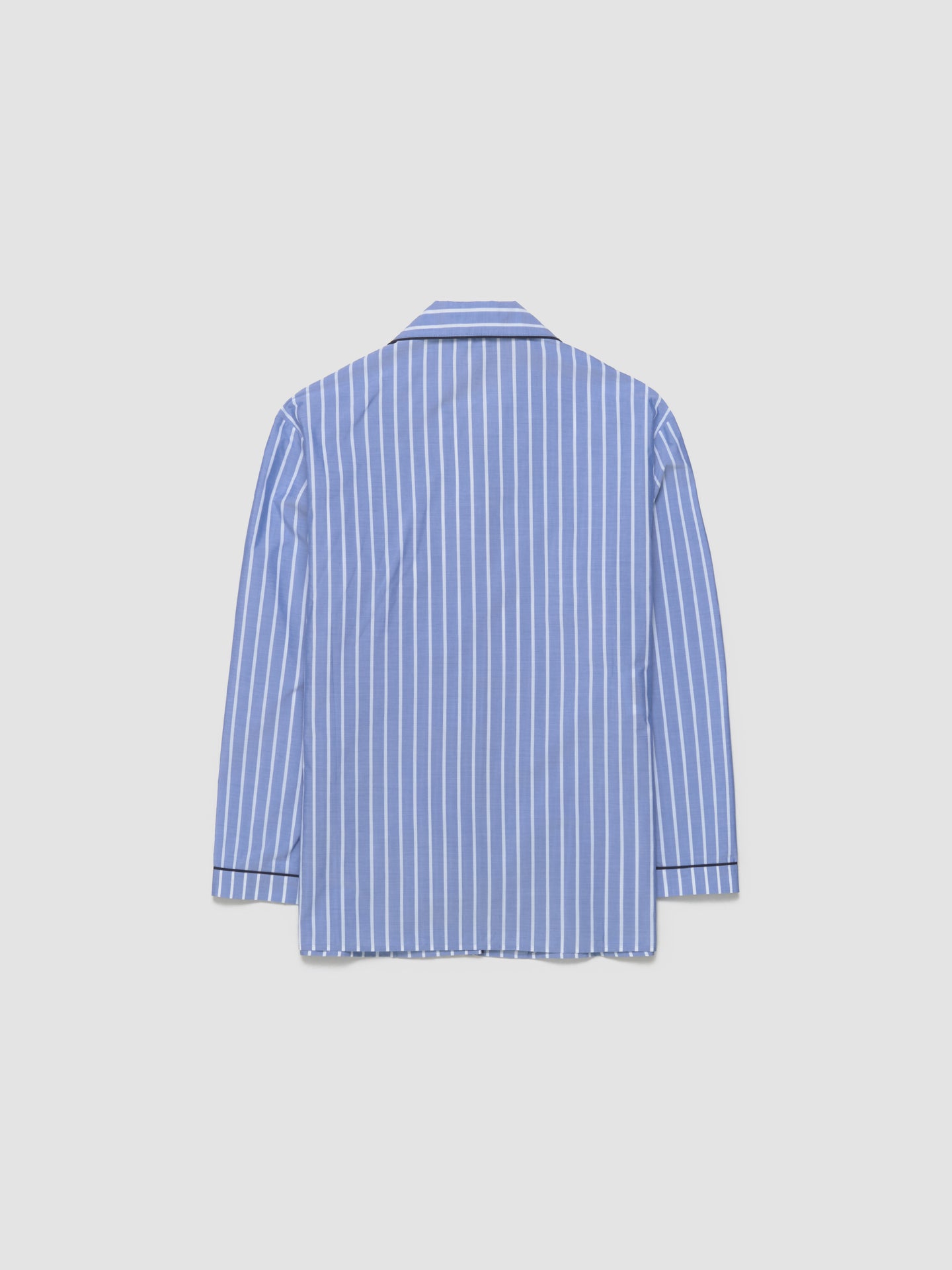 Striped Chambray Shirt in Sapphire Blue