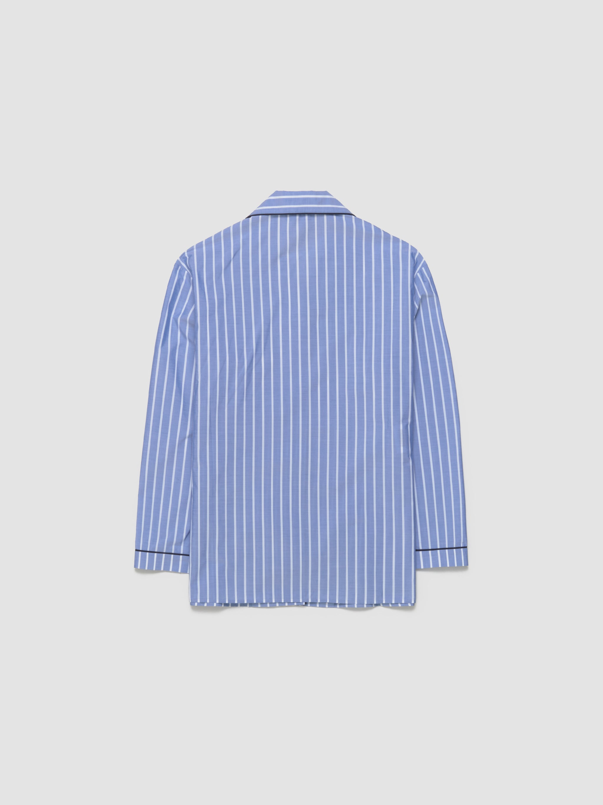 Striped Chambray Shirt in Sapphire Blue