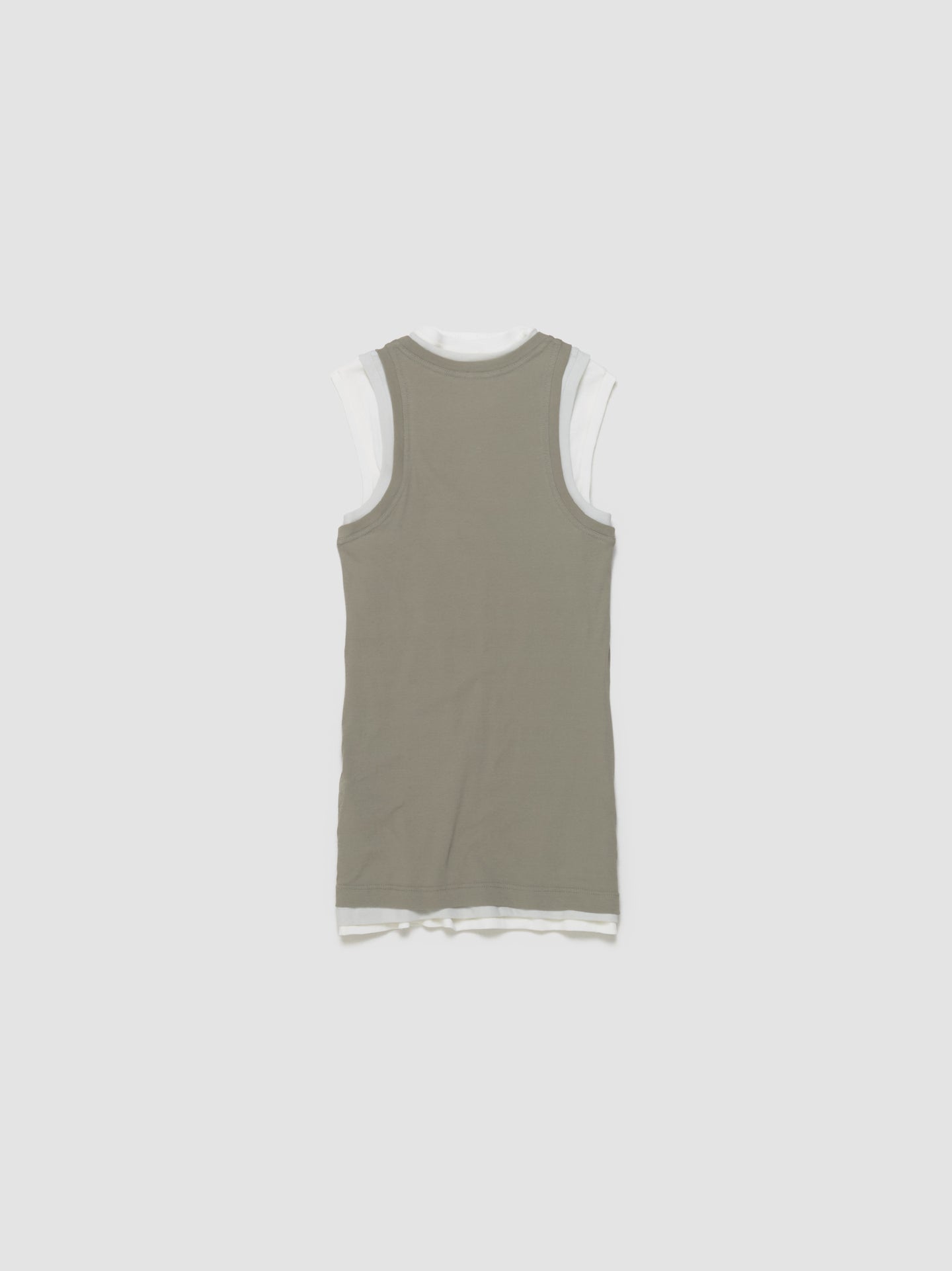 Set of Three Tank Tops in Olive