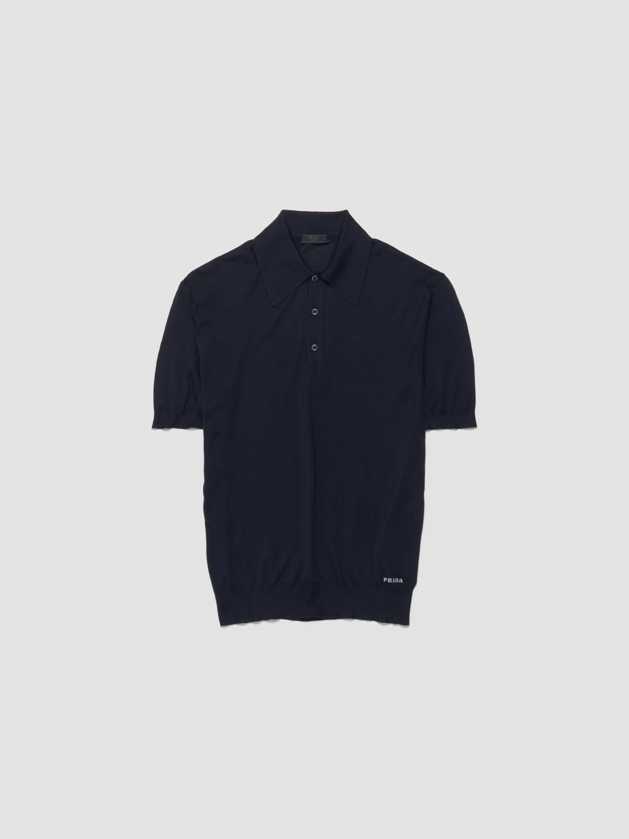 Silk Polo in Blue