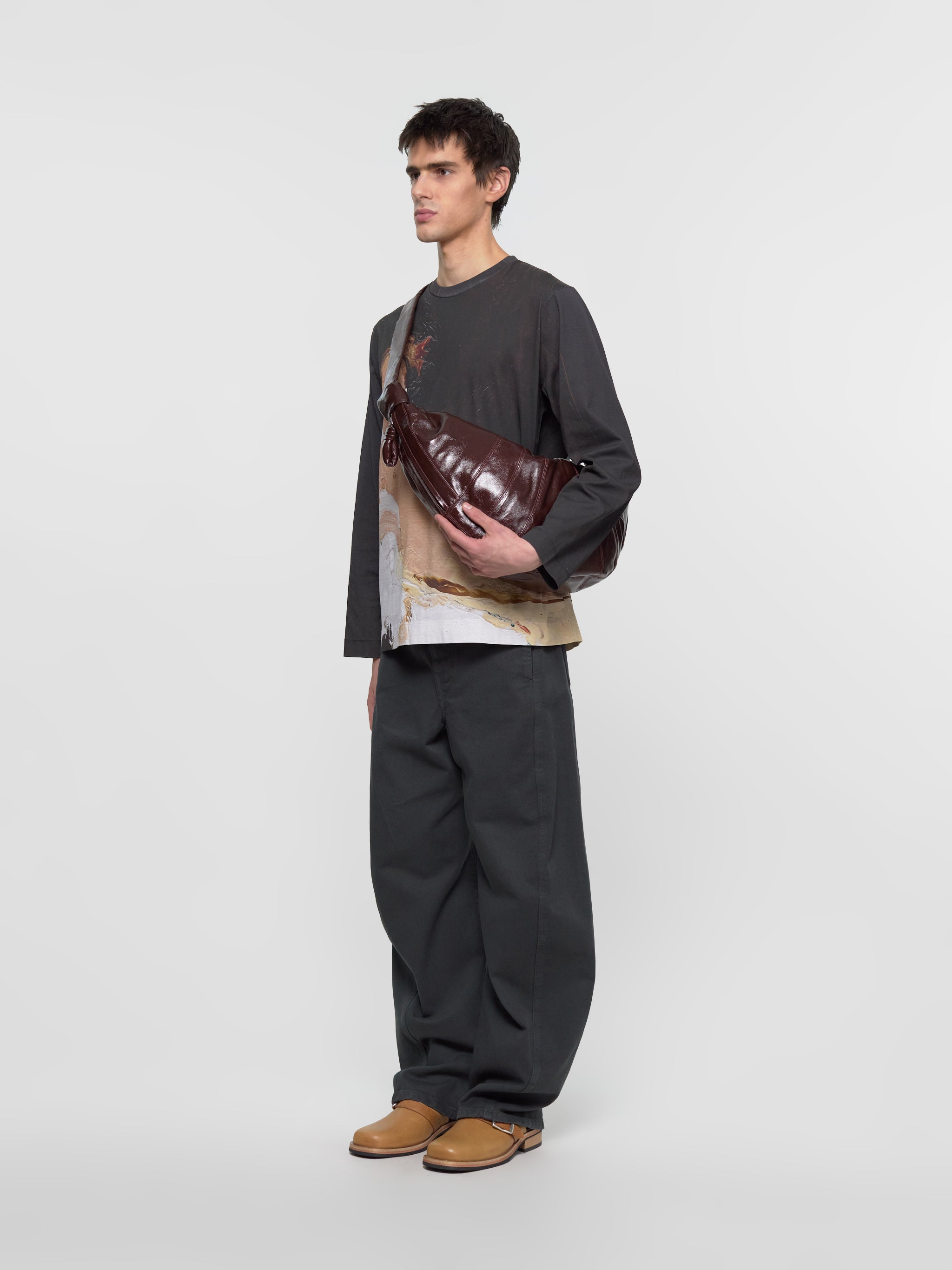 Olympia Print Long Sleeve T-Shirt in Multi